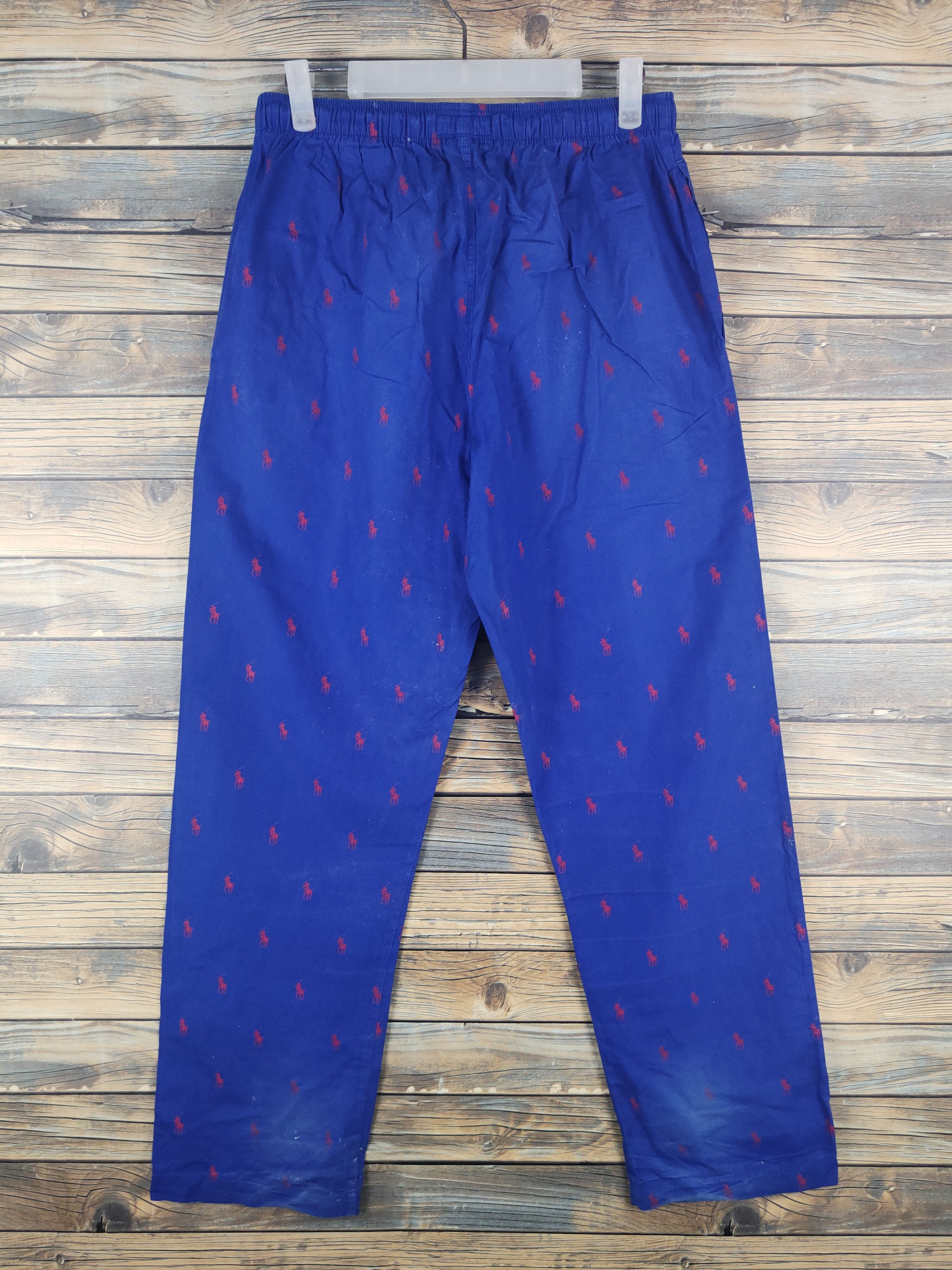 Polo Ralph Lauren DL Polo Ralph Lauren Blue Sleep Pants #46-014 Size US 28 / EU 44 - 7 Thumbnail