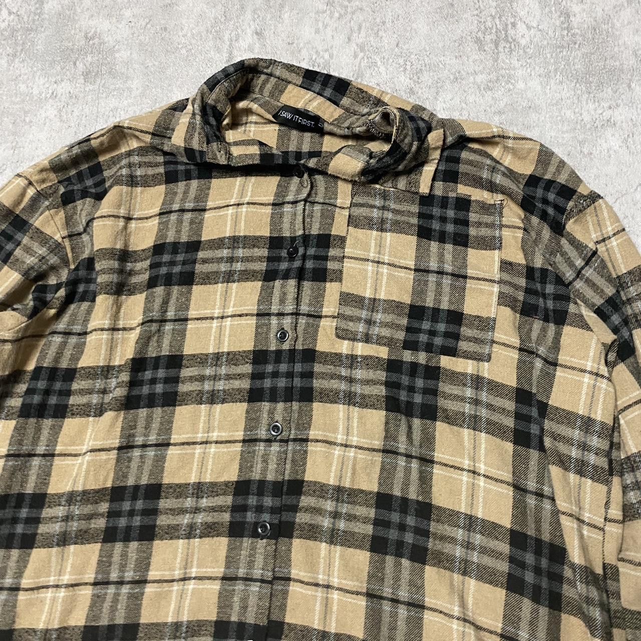 Other Tan and black flannel shirt with a relaxed fit #flannel Size US XS / EU 42 / 0 - 2 Thumbnail