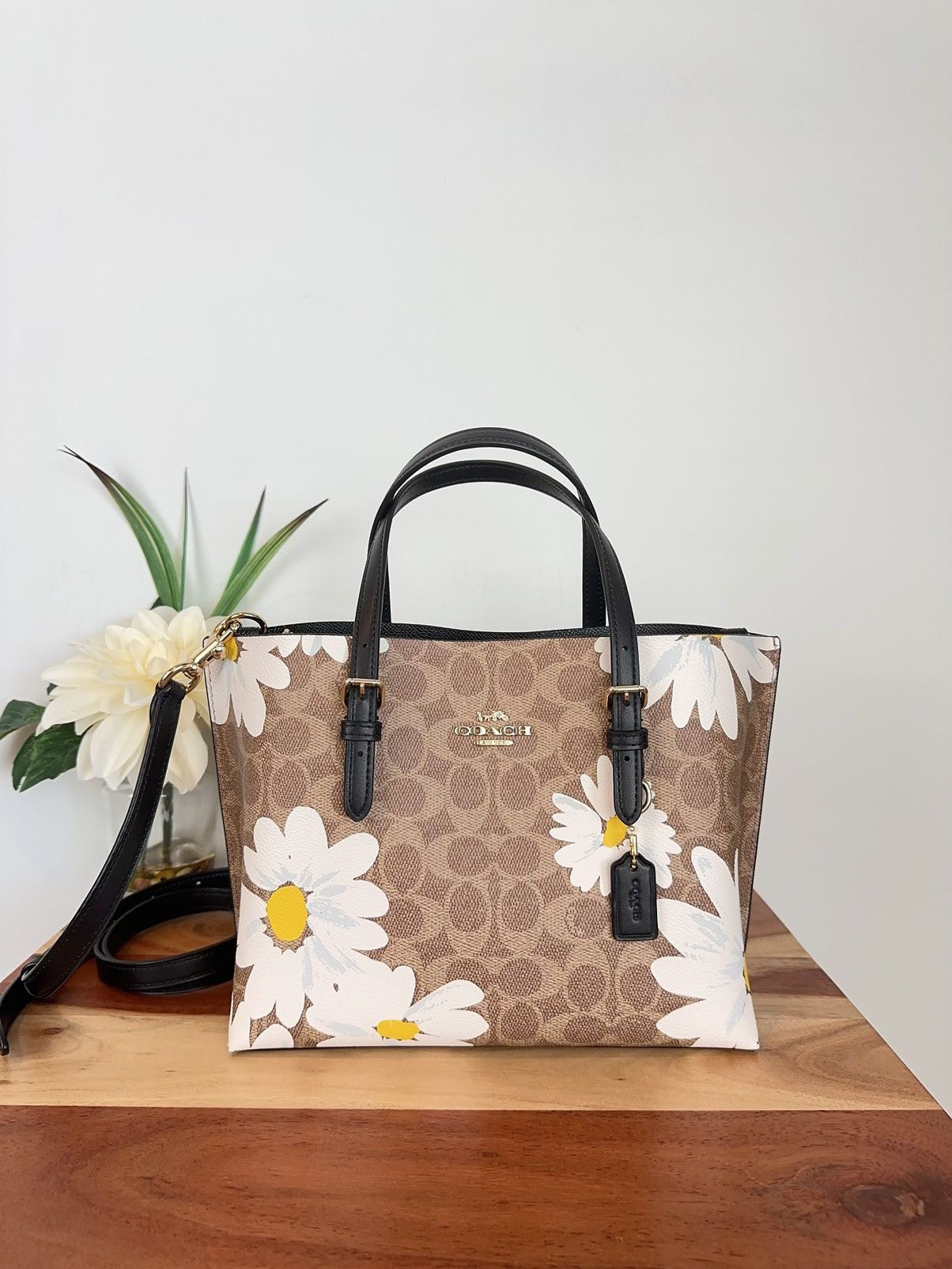 Coach NWT Coach Mollie Tote Bag 25 With Floral Print | Grailed
