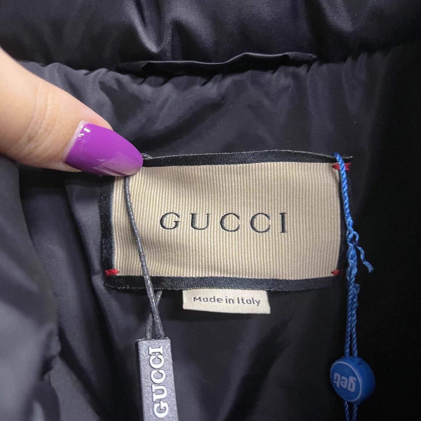 Gucci Gucci Black Logo Waterproof Warm Stand Collar Down Jacket 50 Size US M / EU 48-50 / 2 - 5 Thumbnail