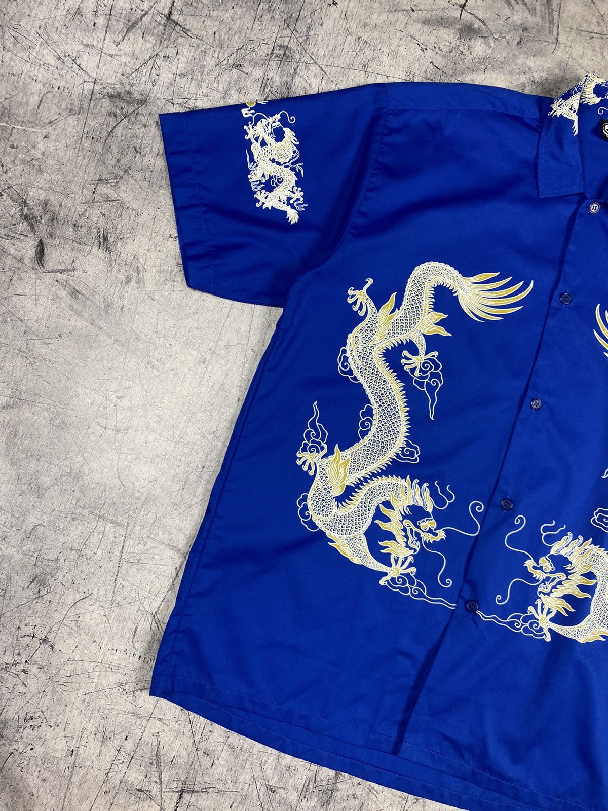 Affliction × Vintage Vintage Dragon Japanese Style Y2K Size US XL / EU 56 / 4 - 4 Thumbnail