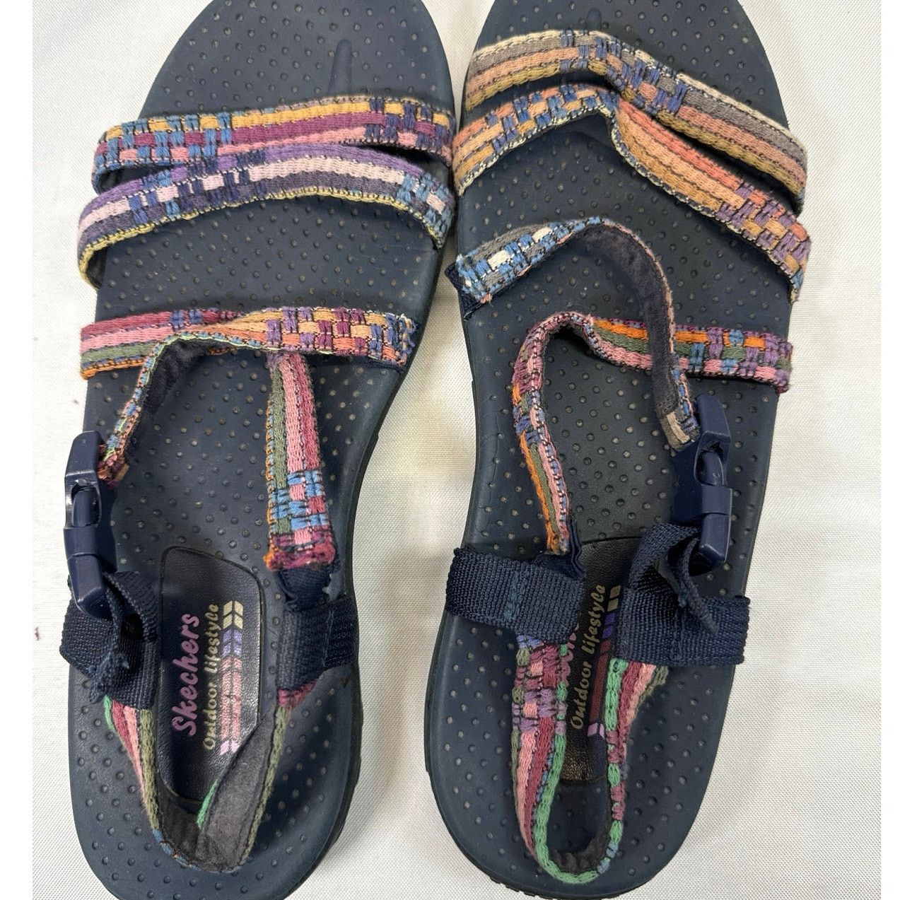 SKECHERS Skechers Reggae Boho Woven Strappy Slingback women sz 10 Size US 10 / IT 40 - 7 Thumbnail