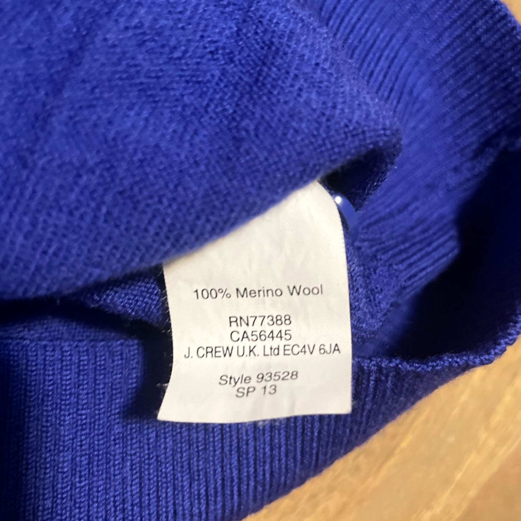 J.Crew J. Crew Cardigan Sweater Women's XXS 100% Merino Wool Blue Crew Neck Button Classic Winter Cardigan Women’s Size XXS Blue Size XXS / US 00 / IT 34 - 4 Thumbnail