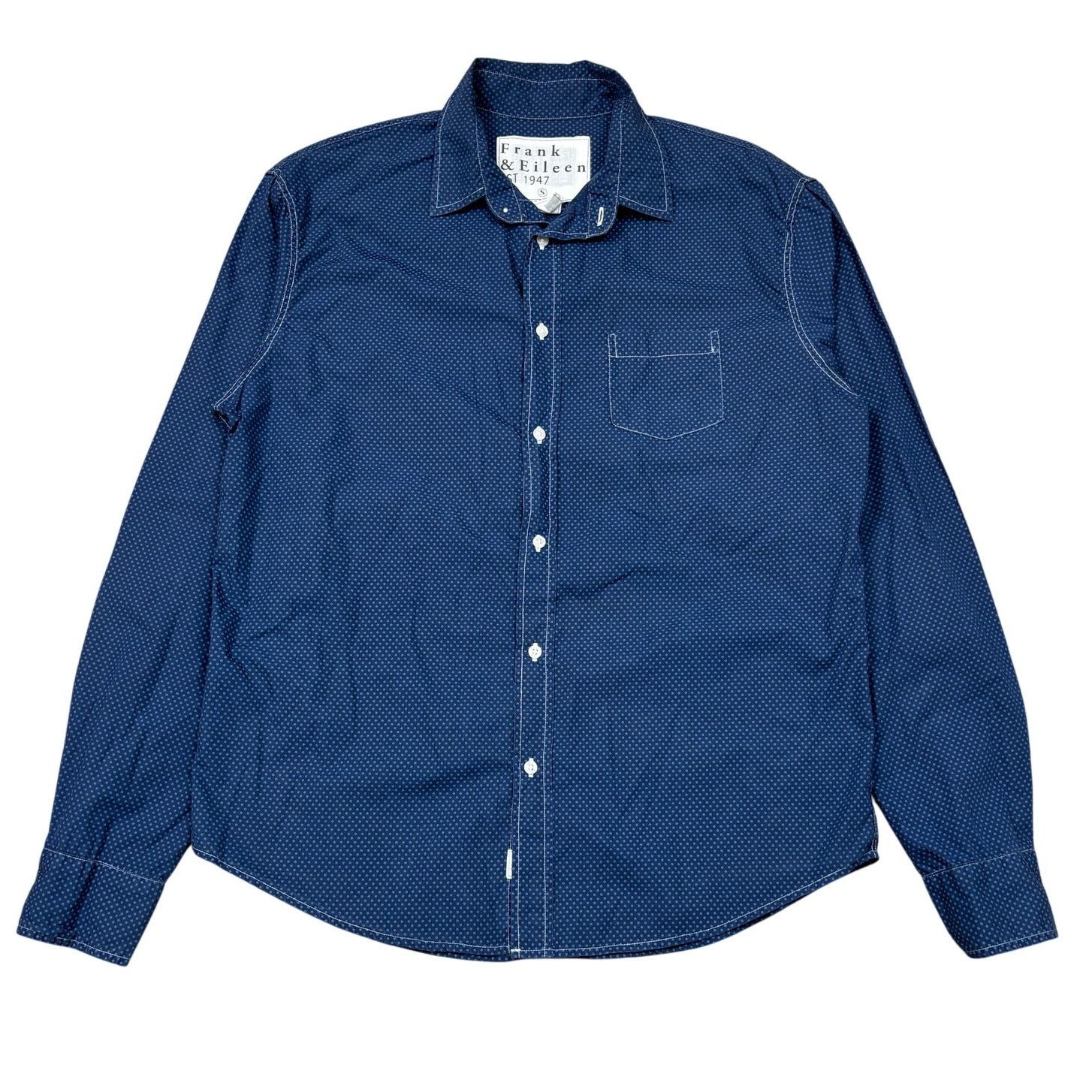 Frank & Eileen Frank & Eileen Luke Polka Dot Blue Button Up Shirt Men's S Size US S / EU 44-46 / 1 - 1 Thumbnail