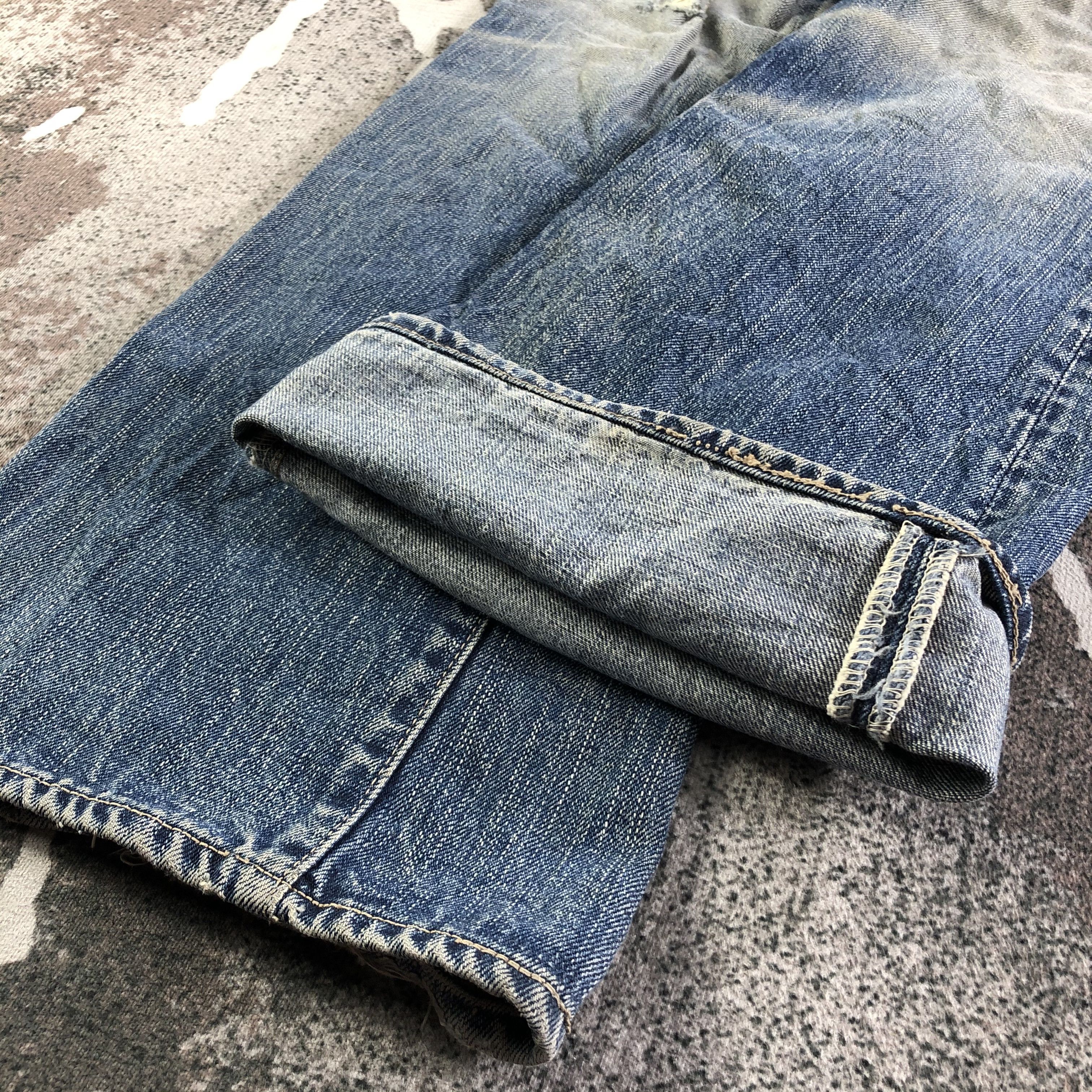 Eternal Vintage Eternal Flare Jeans Ripped Denim KJ3160 Size US 30 / EU 46 - 7 Thumbnail