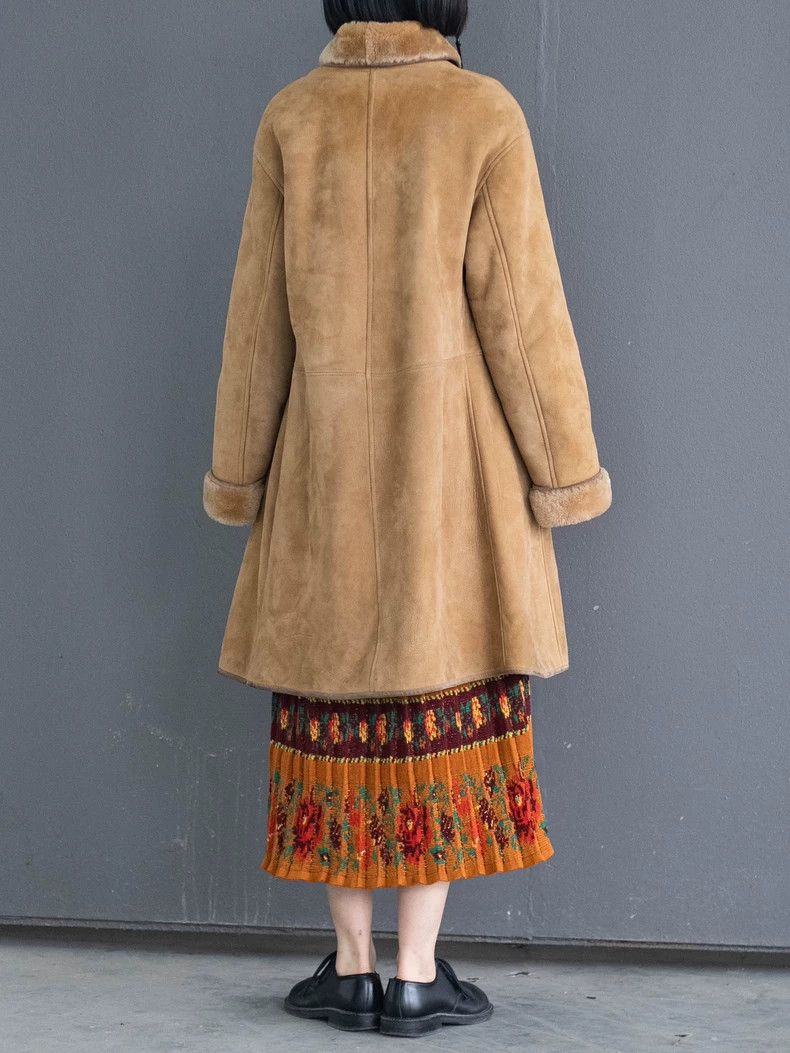 Kenzo KENZO Kaki sheepskin coat vintage Size XS / US 0-2 / IT 36-38 - 3 Thumbnail
