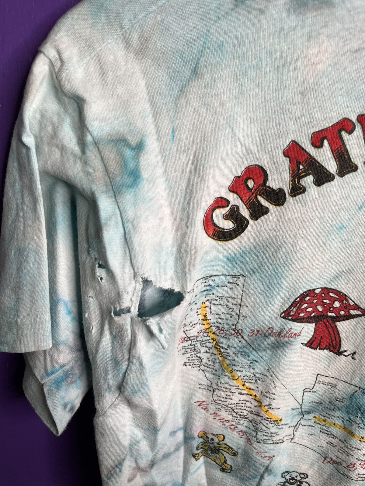 Band Tees × Grateful Dead × Vintage Vintage 90/91 Grateful Dead without a net tour t-shirt Size US M / EU 48-50 / 2 - 3 Thumbnail