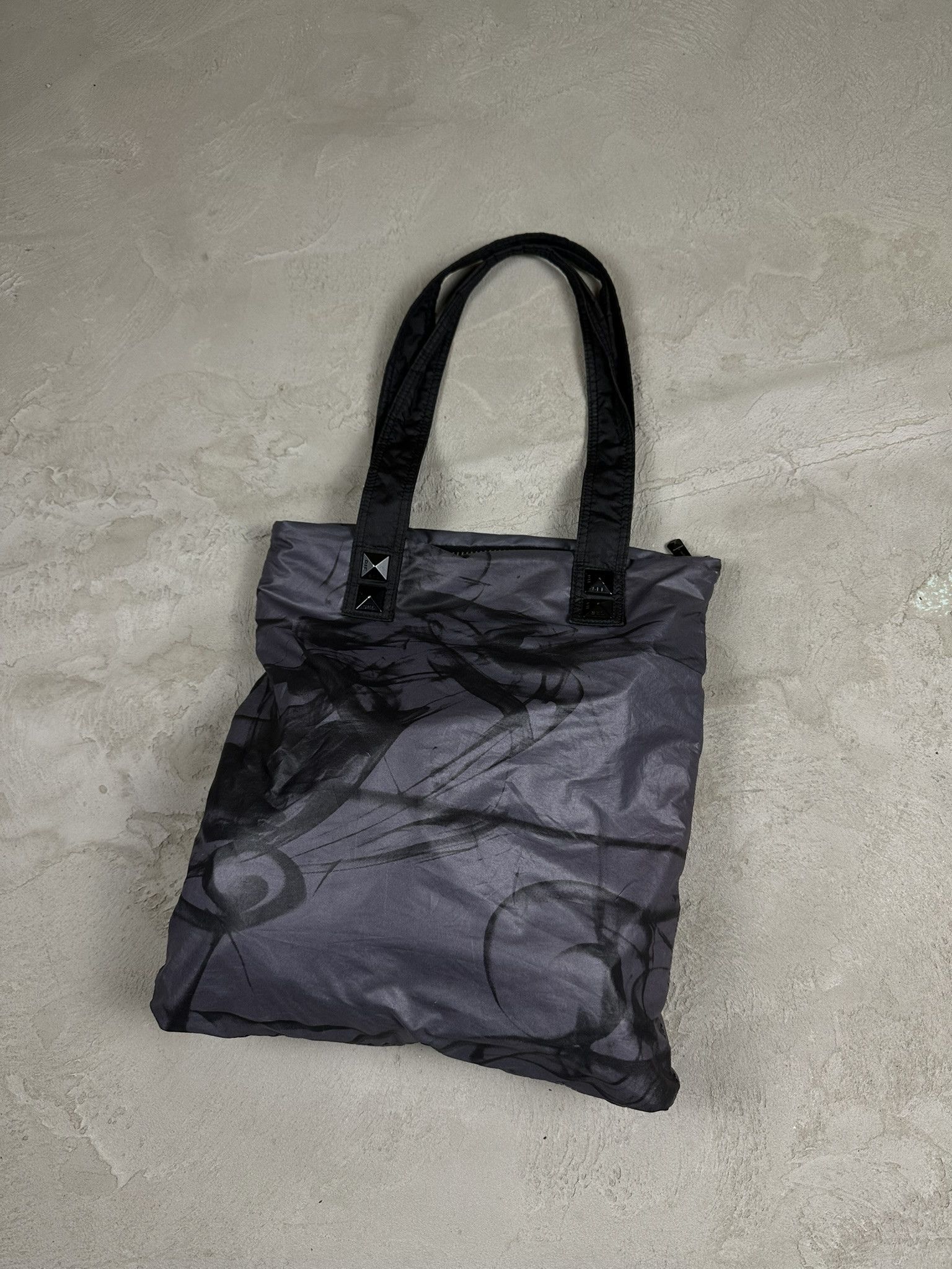 Diesel 2000s Vintage Diesel Reversible Shoulder Tote Studded Bag Size ONE SIZE - 2 Thumbnail