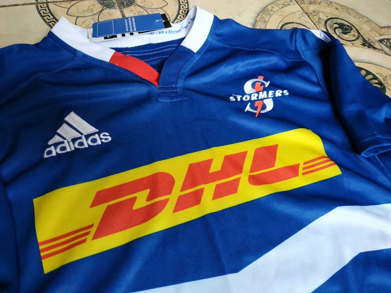 Adidas Adidas Stormers Rugby Jersey 2014 DHL Rugby Shirt L NWT Size US L / EU 52-54 / 3 - 3 Thumbnail