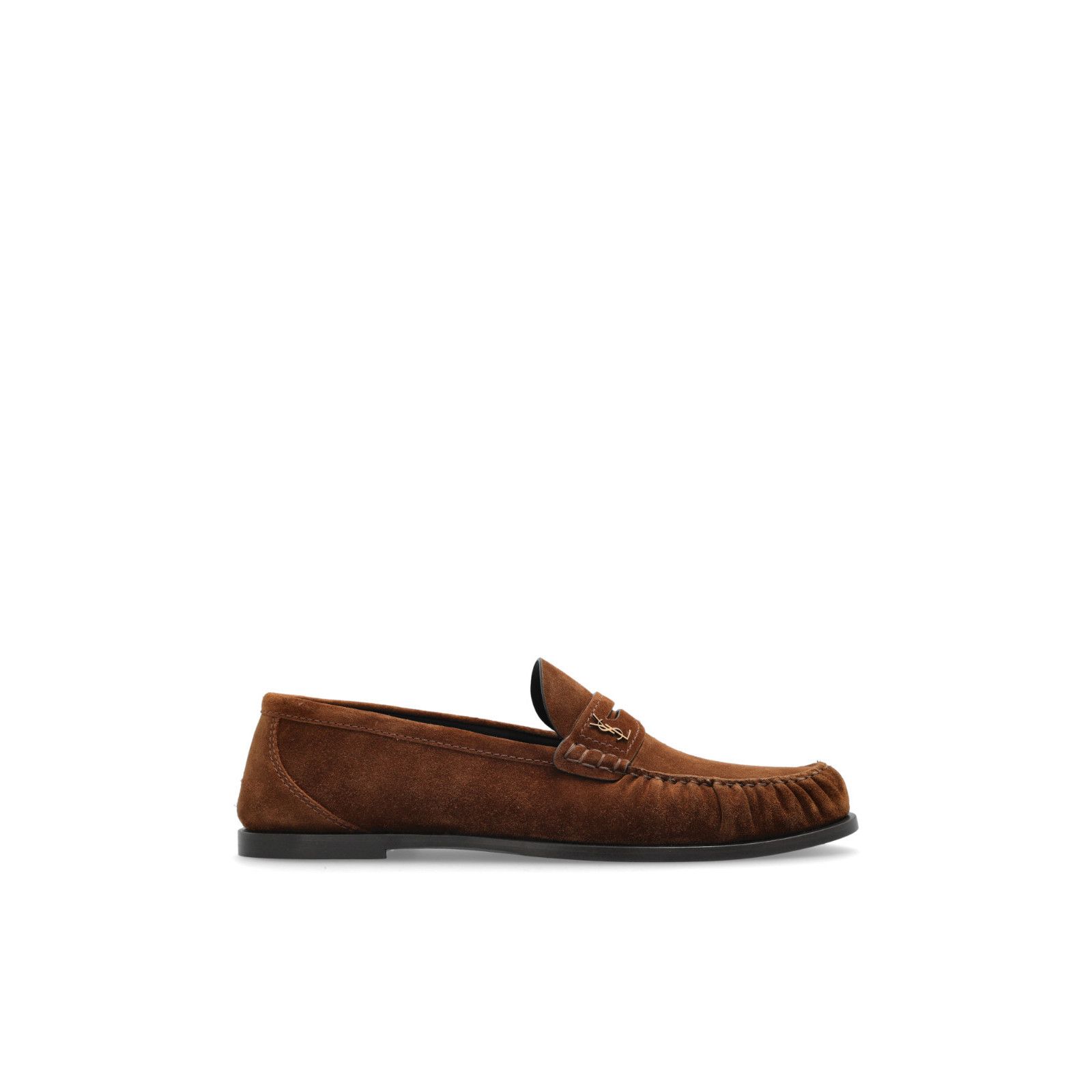 SAINT LAURENT $970 Snuff Suede Loafers New & Authentic (Men'