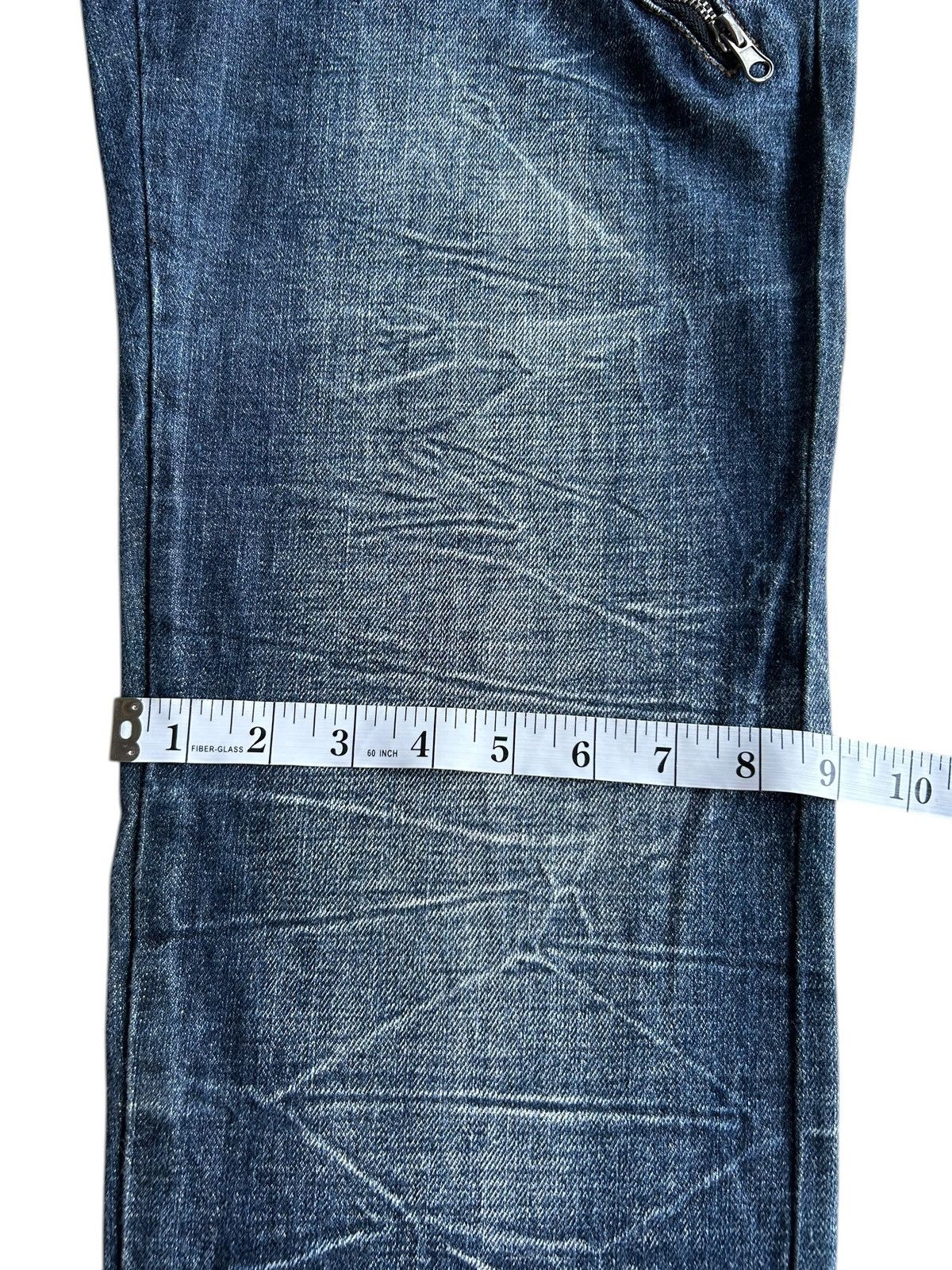 Kapital Nylaus Double Waist Japanese Punk Bondage Grunge Denim Jeans Size US 33 - 18 Thumbnail