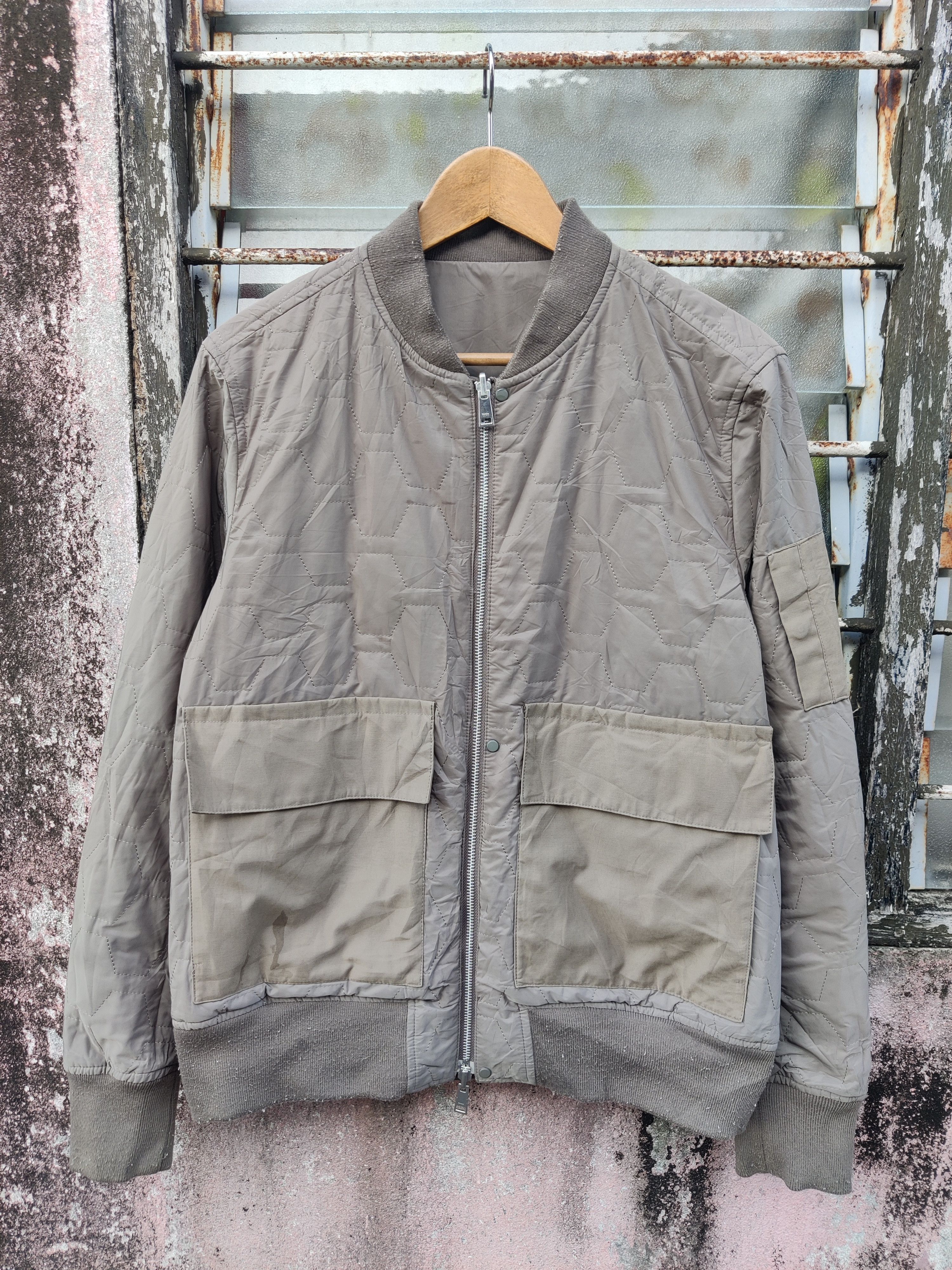 Vintage Global Work Reversible Japan Design Bomber Jacket