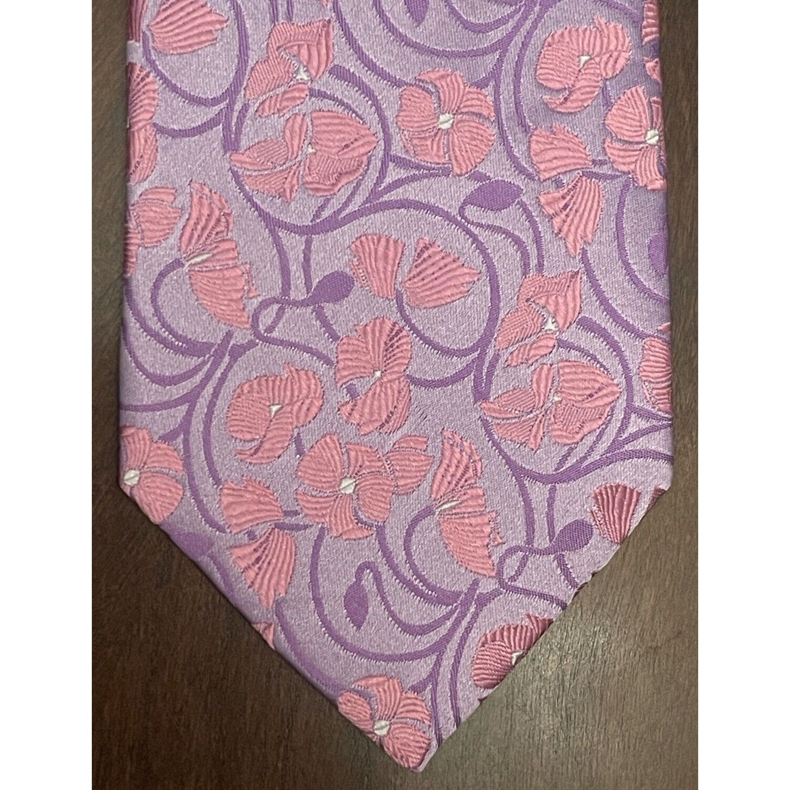 Jones New York Jones New York Pink Purple Gray 100% Silk Made In China Size ONE SIZE - 1 Thumbnail