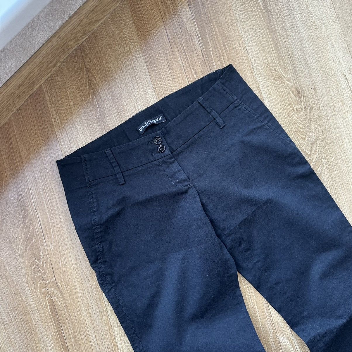 Dolce & Gabbana 2000s Vintage Dolce&Gabbana Low Waist Classic Trousers Pants Size 26" / US 2 / IT 38 - 5 Thumbnail