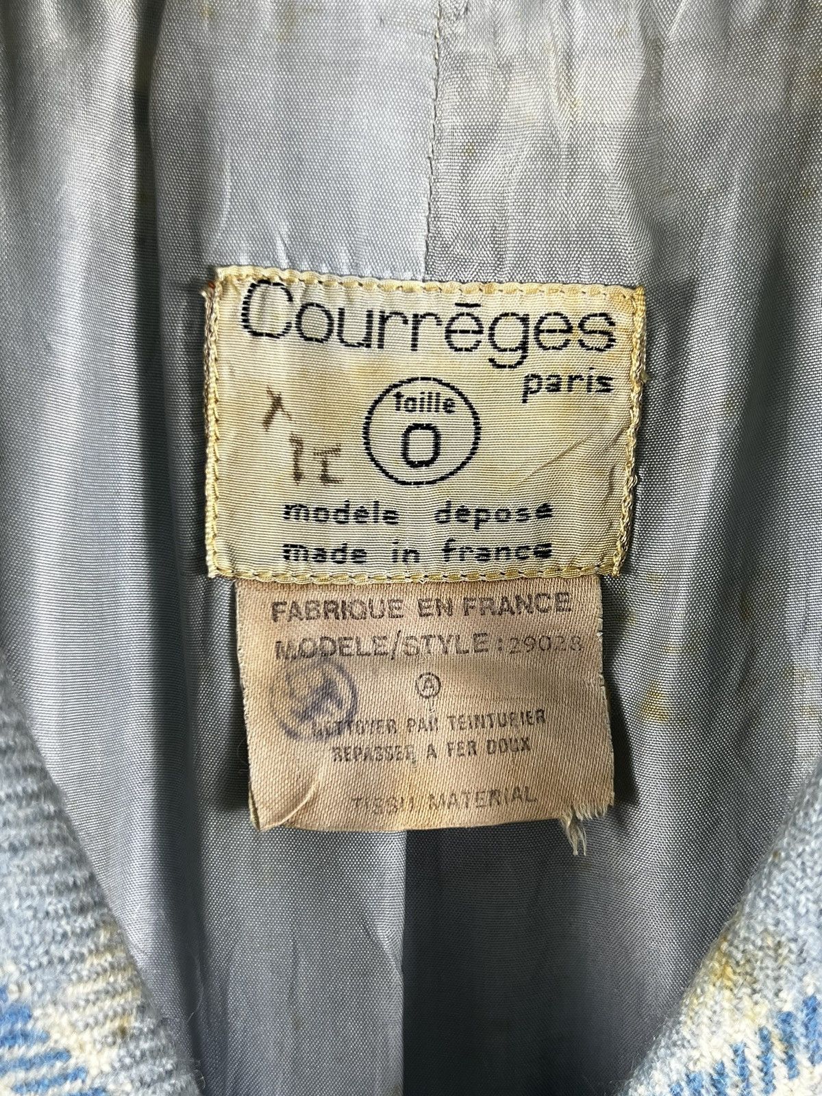 Andre Courreges 🔥 VINTAGE COURREGES MADE IN FRANCE WOOL DOUBLE BREASTED Size S / US 4 / IT 40 - 6 Thumbnail