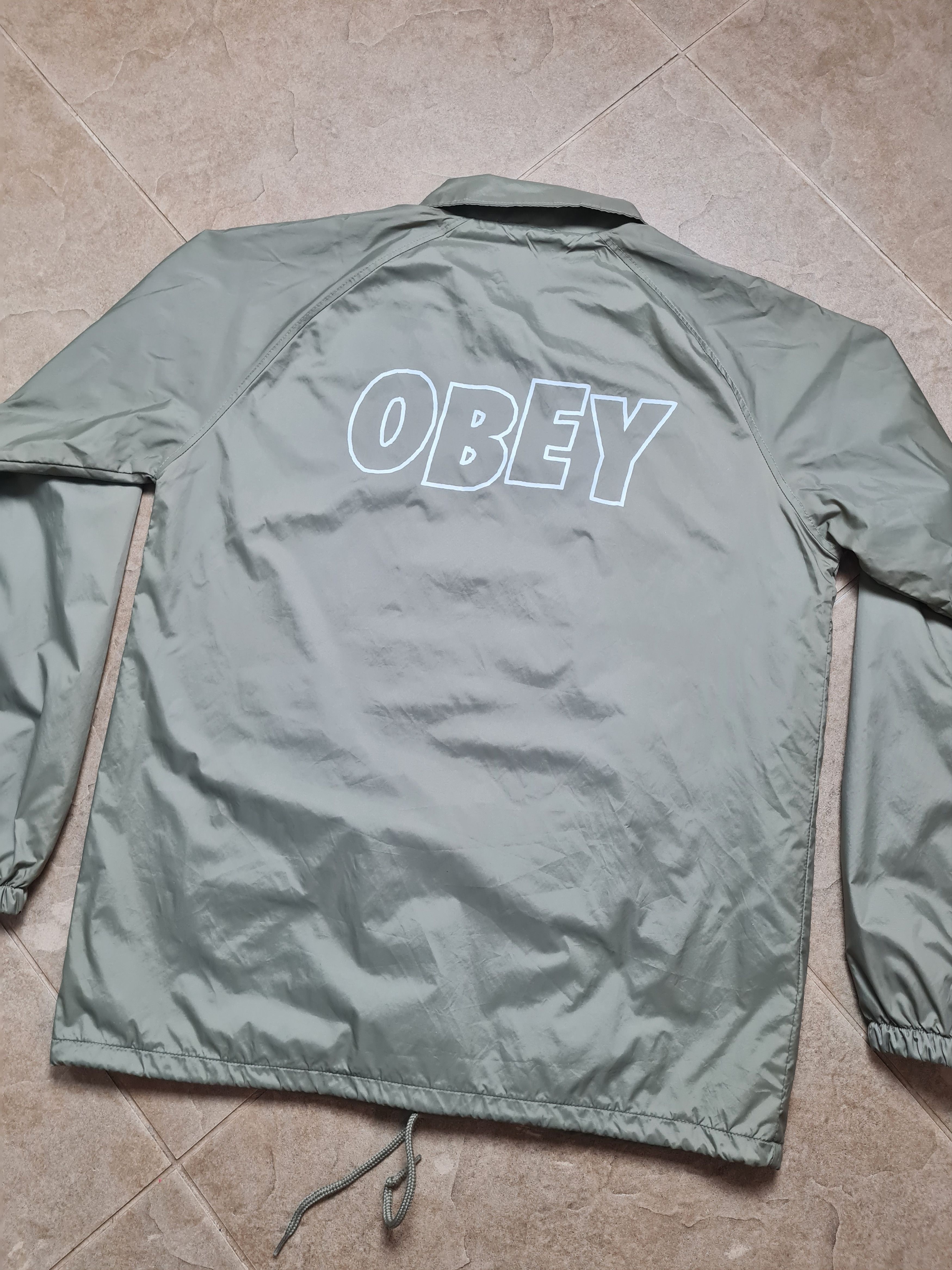 Obey Mens Jacket Rare Obey Coach Jacket Windbreaker Size M Size US M / EU 48-50 / 2 - 1 Thumbnail
