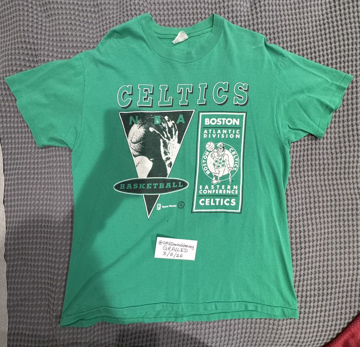 Hanes Vintage Boston Celtics tshirt Size US XL / EU 56 / 4 - 1 Thumbnail