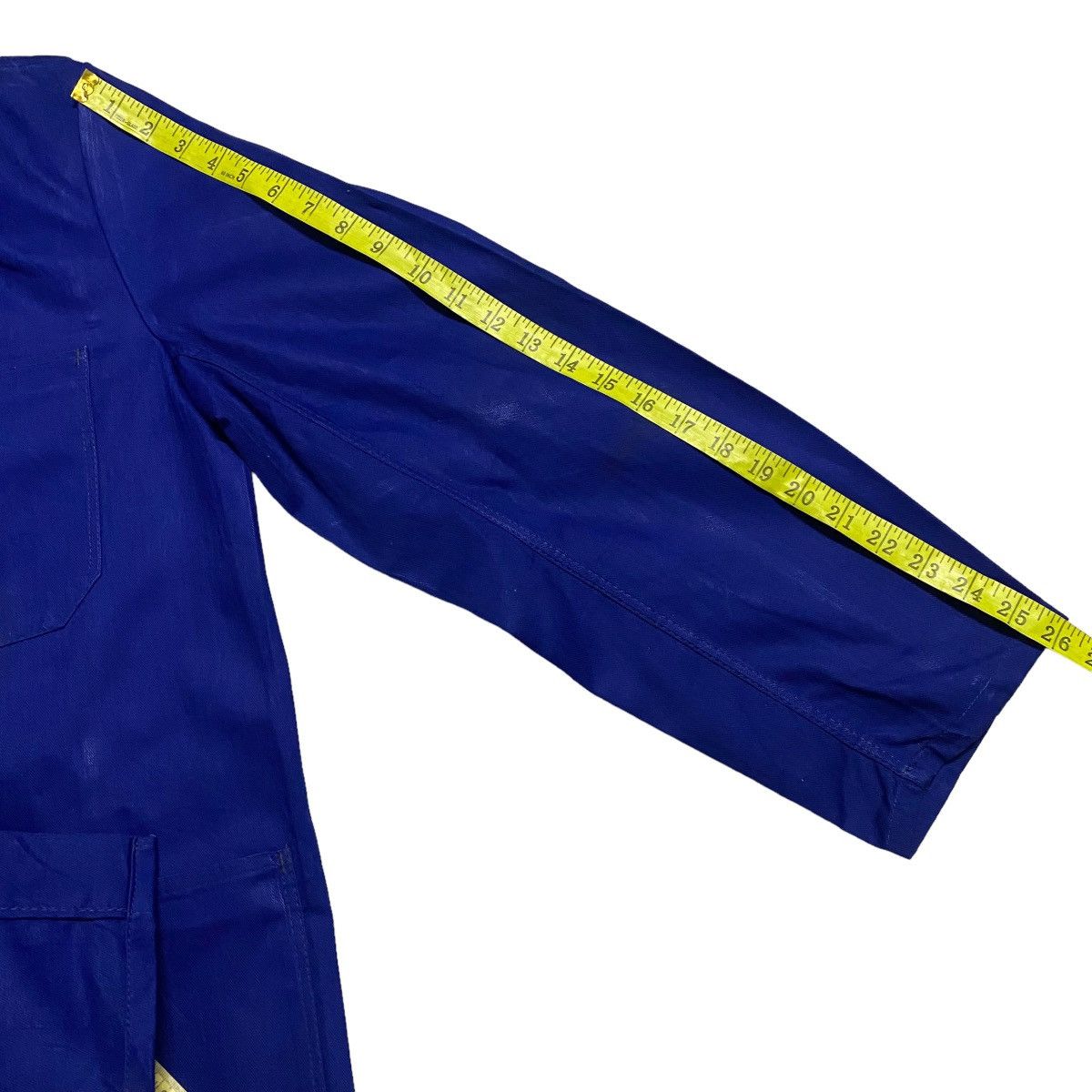 Le Laboureur Vintage 60s Sanfor French Worker Chore Jacket Sunfaded Hbt Size US XL / EU 56 / 4 - 17 Thumbnail