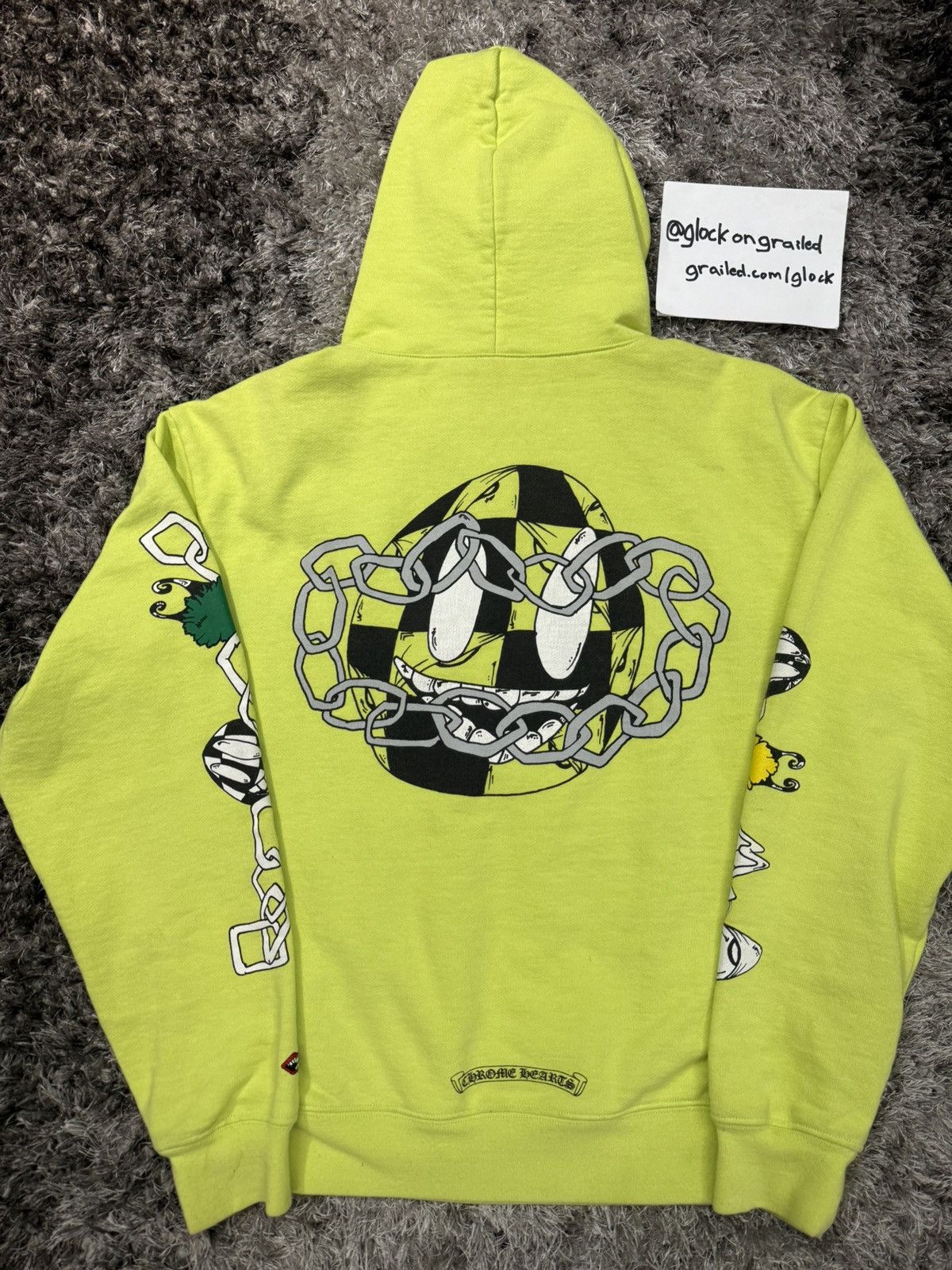 Chrome Hearts Chrome Hearts Matty Boy Link Lime Green Hoodie Size Small Size US S / EU 44-46 / 1 - 2 Thumbnail