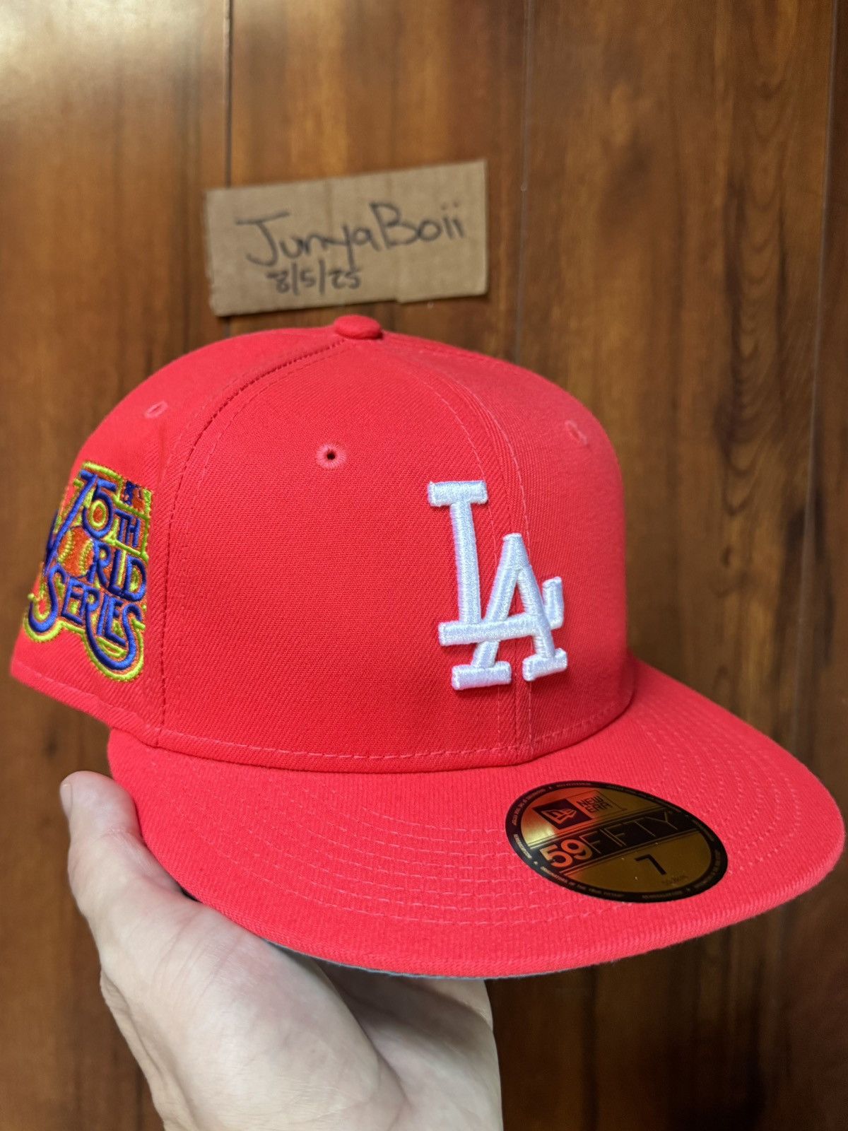 Hat Club Size 7 LA Dodgers 75th World Series Patch Jae Tips Fitted Size ONE SIZE - 1 Thumbnail