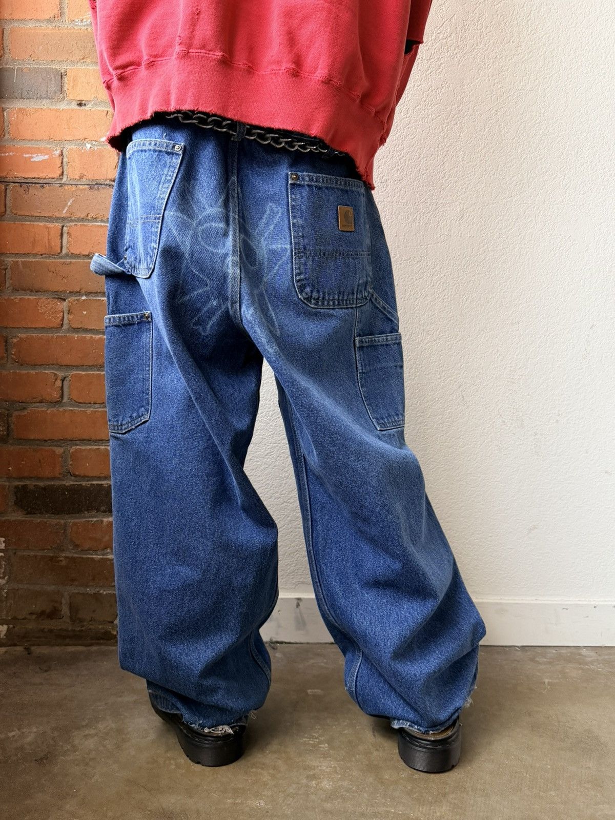 Carhartt Carhartt Thrashed And Distressed Double Knees Size US 36 / EU 52 - 2 Thumbnail