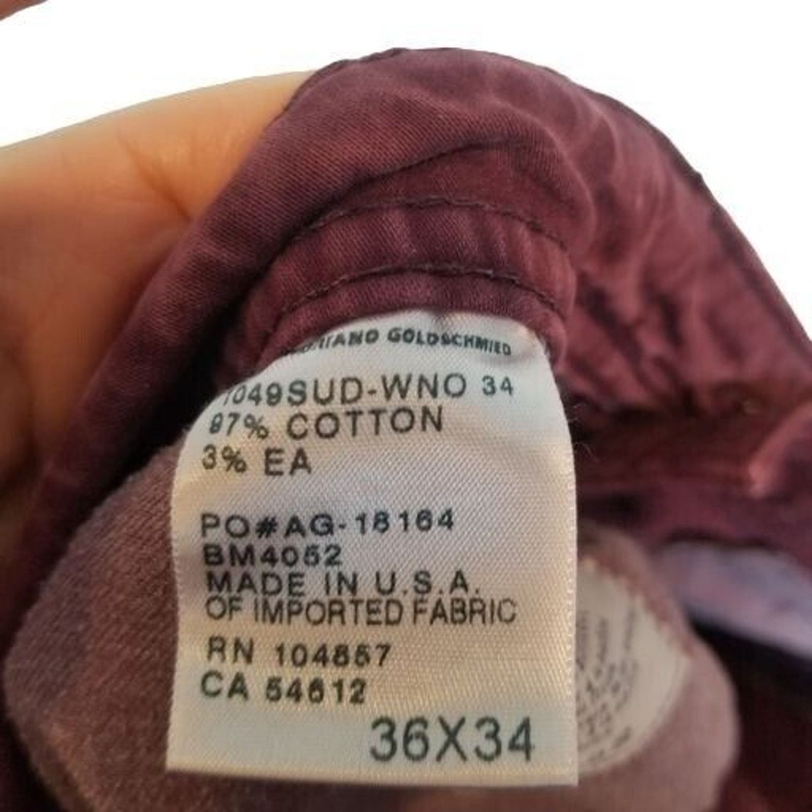 AG Adriano Goldschmied Adriano Goldschmied The Protege Men 36x30 Straight Leg Denim Size US 36 / EU 52 - 6 Thumbnail
