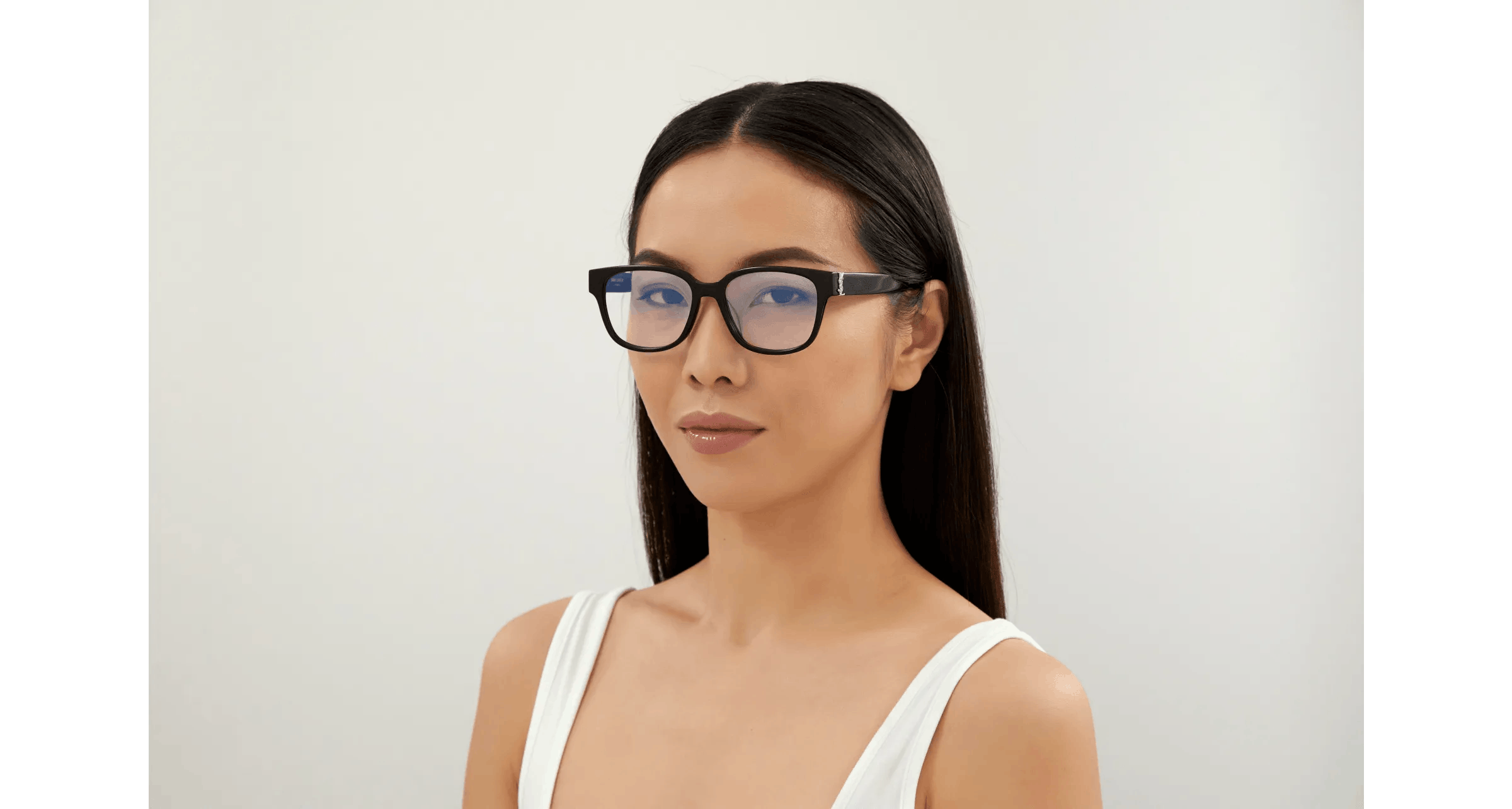 Yves Saint Laurent NEW Saint Laurent Classic SLM33/F 001 Women Eyeglasses Size ONE SIZE - 2 Thumbnail