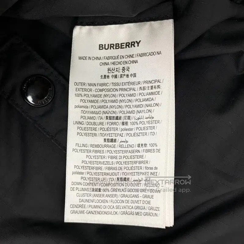 Burberry Burberry Black Nylon Men's Down Jacket. Size US L / EU 52-54 / 3 - 7 Thumbnail