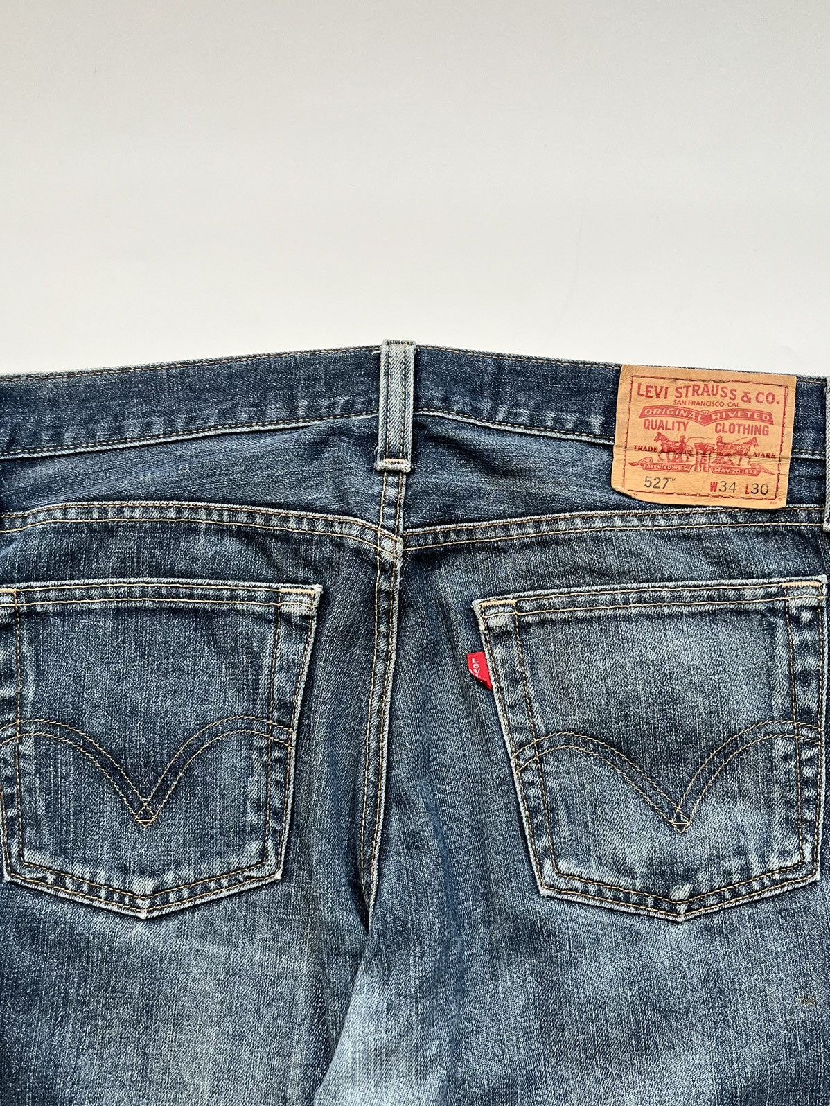 Levi's Vintage Clothing Y2K Levis 527 Bootcut Jeans “Low Bootcut” Vintage Size US 34 / EU 50 - 8 Thumbnail