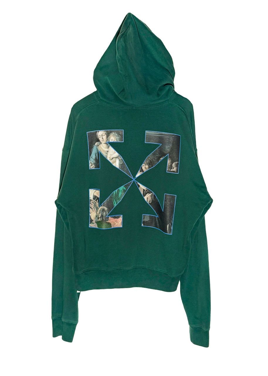 Off-White Off-White Green Caravaggio Print Hoodie Size US M / EU 48-50 / 2 - 6 Thumbnail