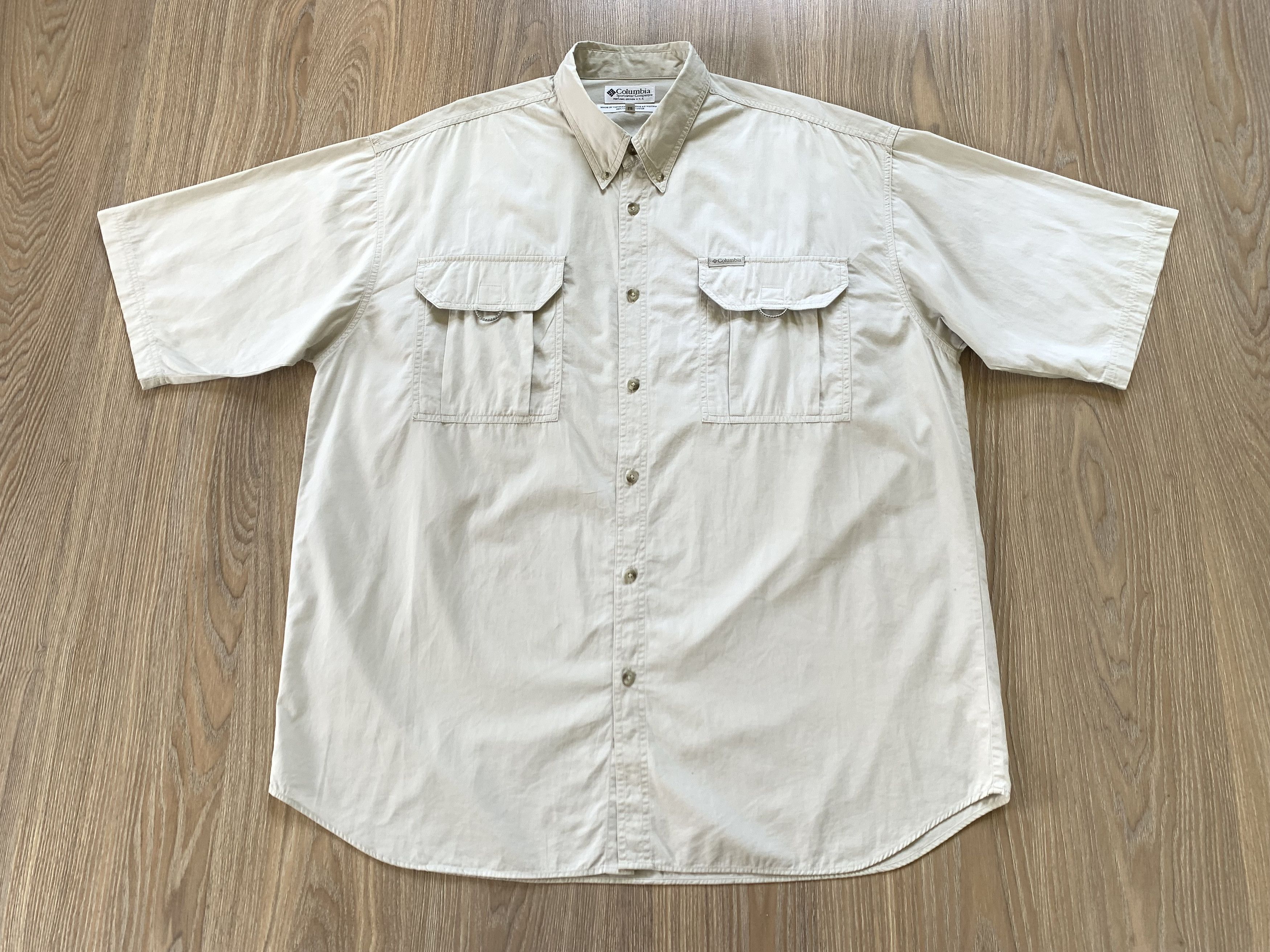 Columbia Columbia Pocket Cotton Short Sleeve Shirt Size US XXL / EU 58 / 5 - 2 Thumbnail