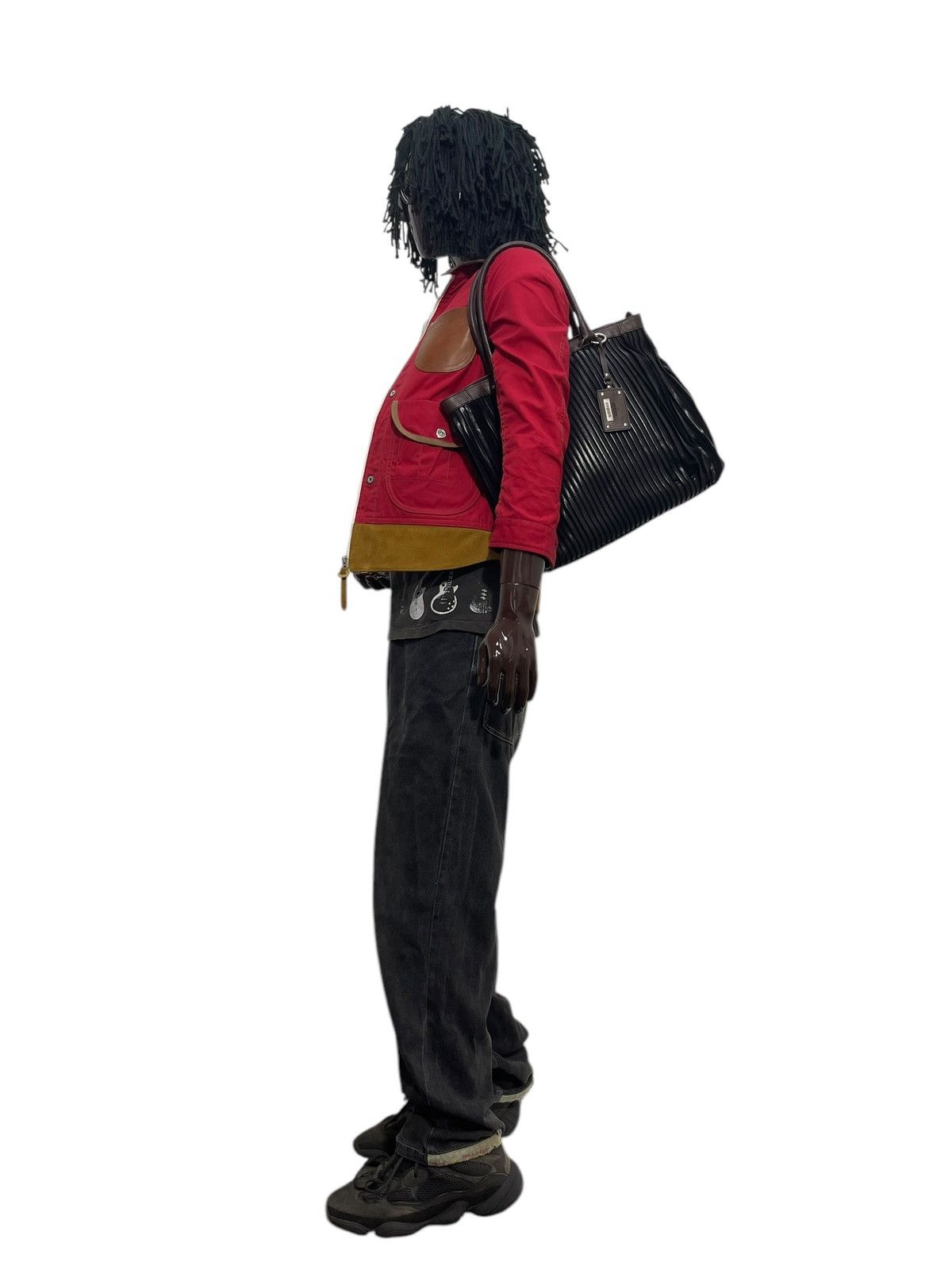 Genuine Leather Full Leather Gambini Italy Pleated Tote Shoulder Bag 1🟩5 Size ONE SIZE - 3 Thumbnail