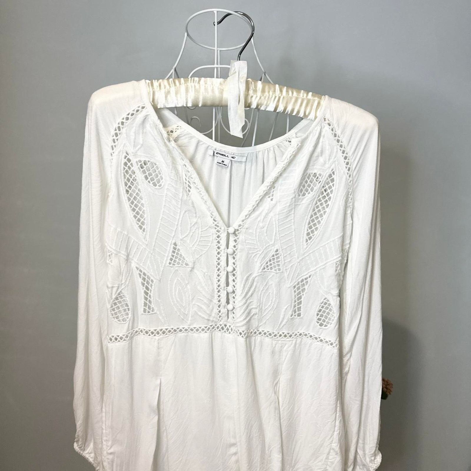 O'Neill Stunning vintage y2k white milkmaid romper Size 32" / US 10 / IT 46 - 6 Thumbnail