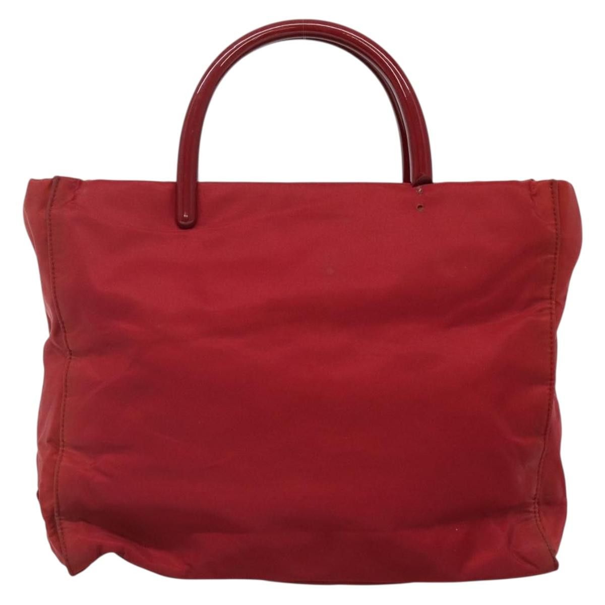 Prada PRADA Tote Bag Nylon Red Silver Size ONE SIZE - 2 Thumbnail