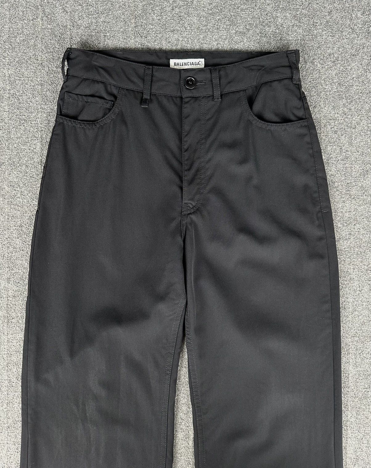 Balenciaga Balenciaga - F/W21 Classic Wide Leg Wool Trouser Size 29" - 2 Thumbnail