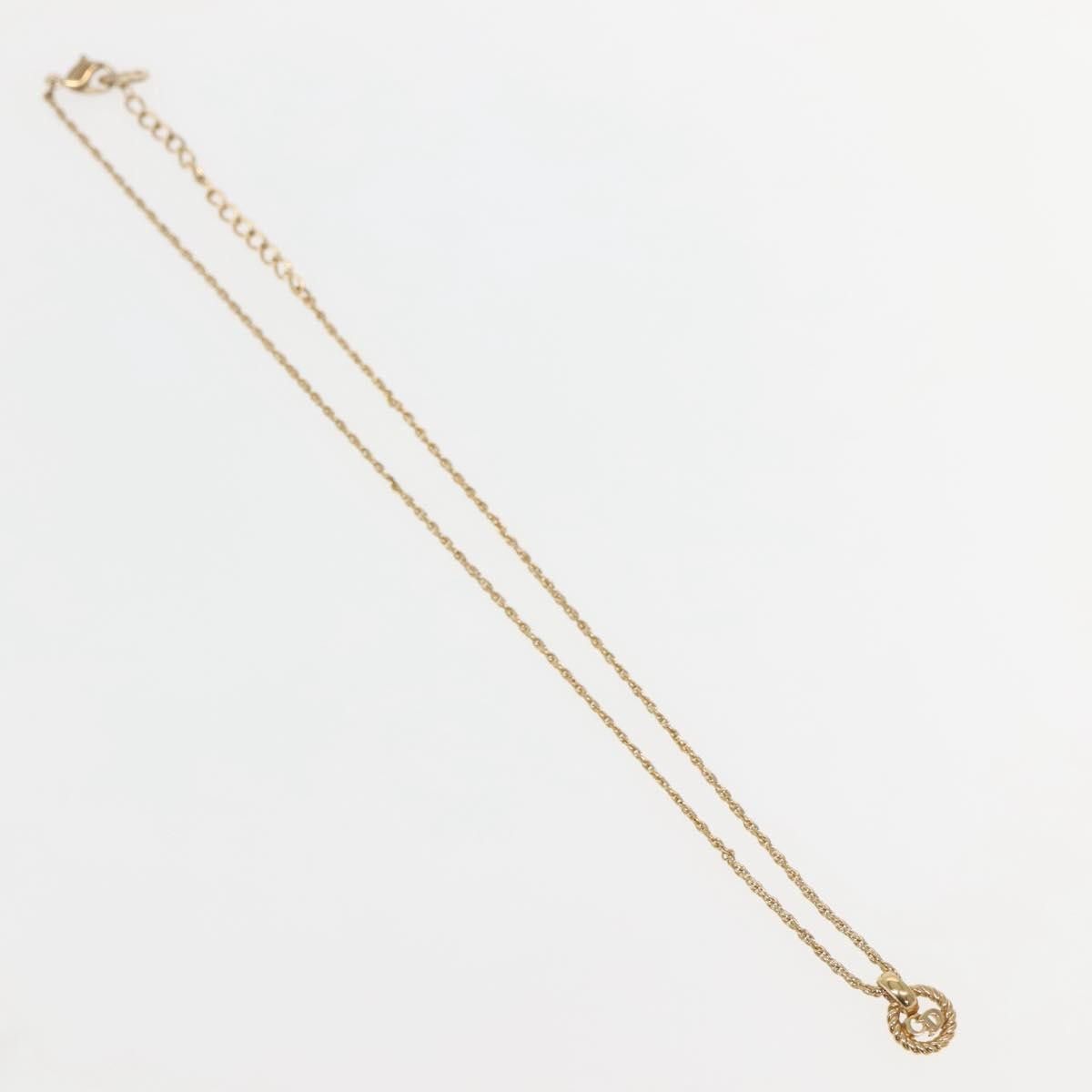Dior Christian Dior CD Round Pendant Necklace Metal Size ONE SIZE - 1 Thumbnail