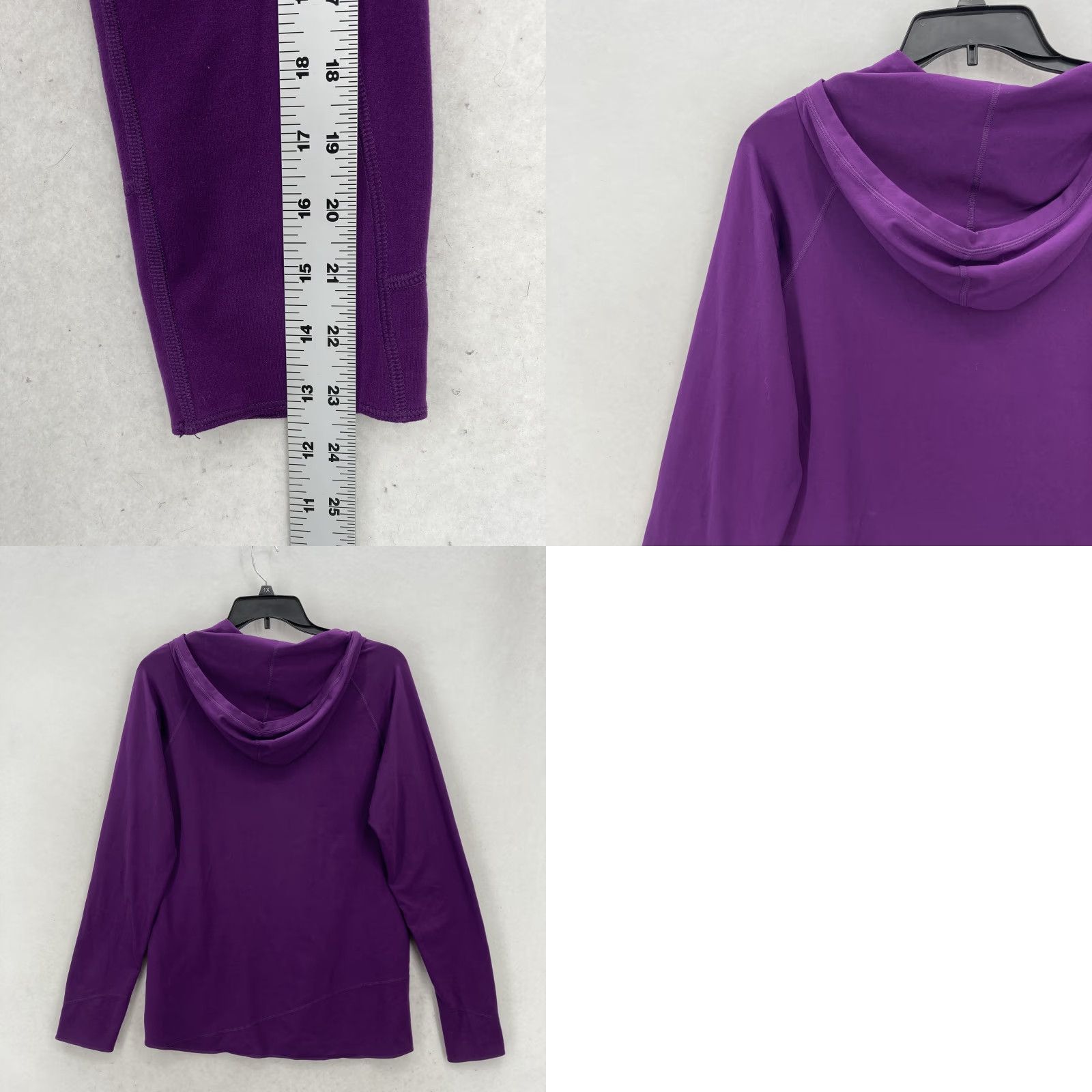 Mountain Hardwear Mountain Hardwear Pullover Hoodie Womens XL Purple Outdoor Performance Stretch Moisture Wicking Raglan Sleeve Hooded - Size XL / US 12-14 / IT 48-50 - 8 Thumbnail