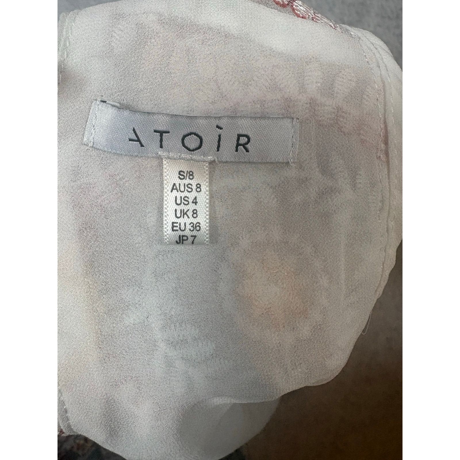 Other Atoir Love Crop Top Embroidered Boho Wrap Tie Size S #0509 Size S / US 4 / IT 40 - 5 Thumbnail