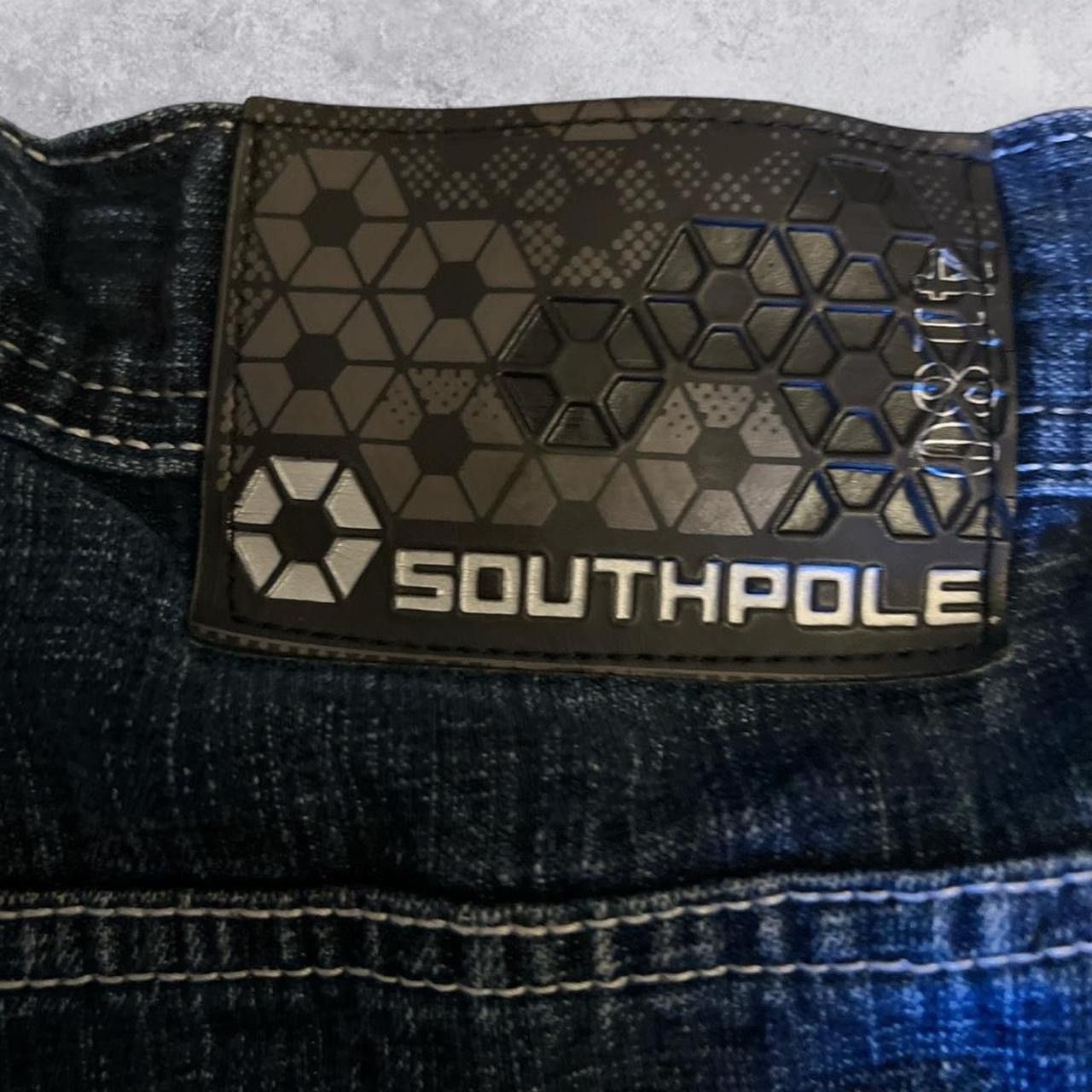 Southpole Vintage Southpole Fadded Blue brown tabs #vintage #grail Size US 34 / EU 50 - 1 Thumbnail