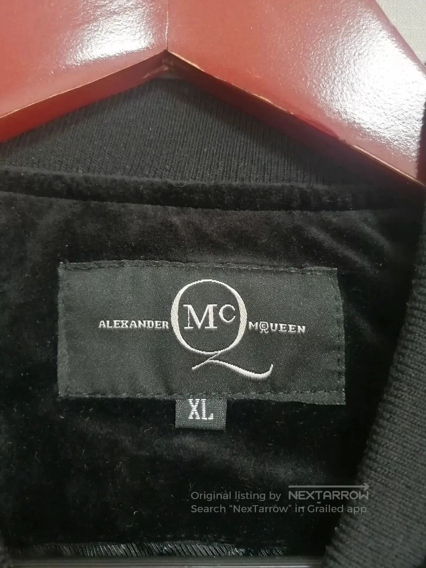Alexander McQueen Alexander McQueen Velvet Baseball Jacket. Size US XL / EU 56 / 4 - 7 Thumbnail