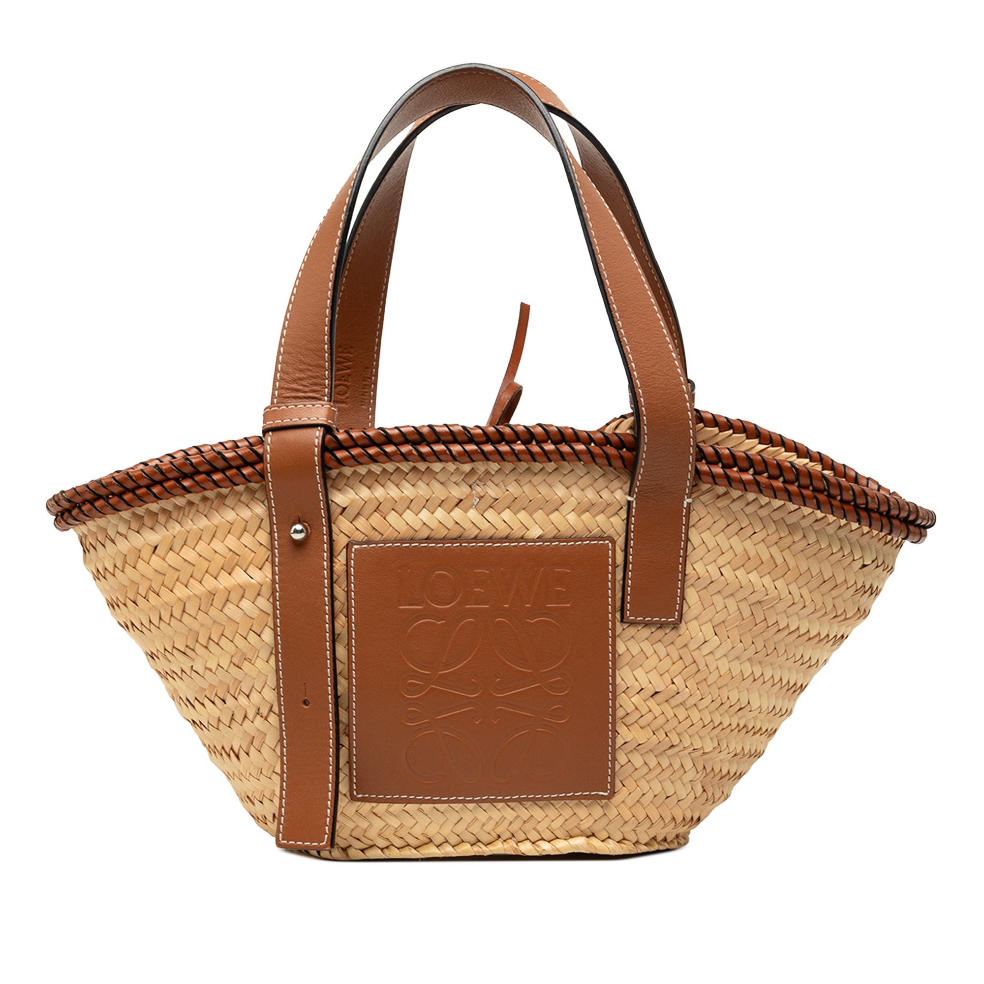 Loewe Raffia Anagram Basket Tote Size ONE SIZE - 1 Thumbnail