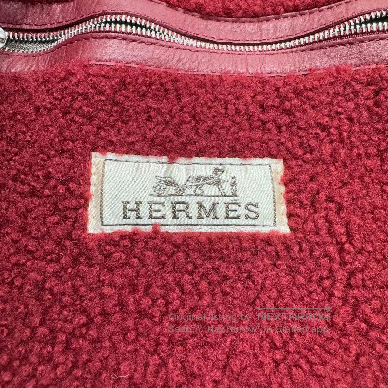 Hermes Hermes Black Red Fur Leather Jacket. Size US S / EU 44-46 / 1 - 2 Thumbnail