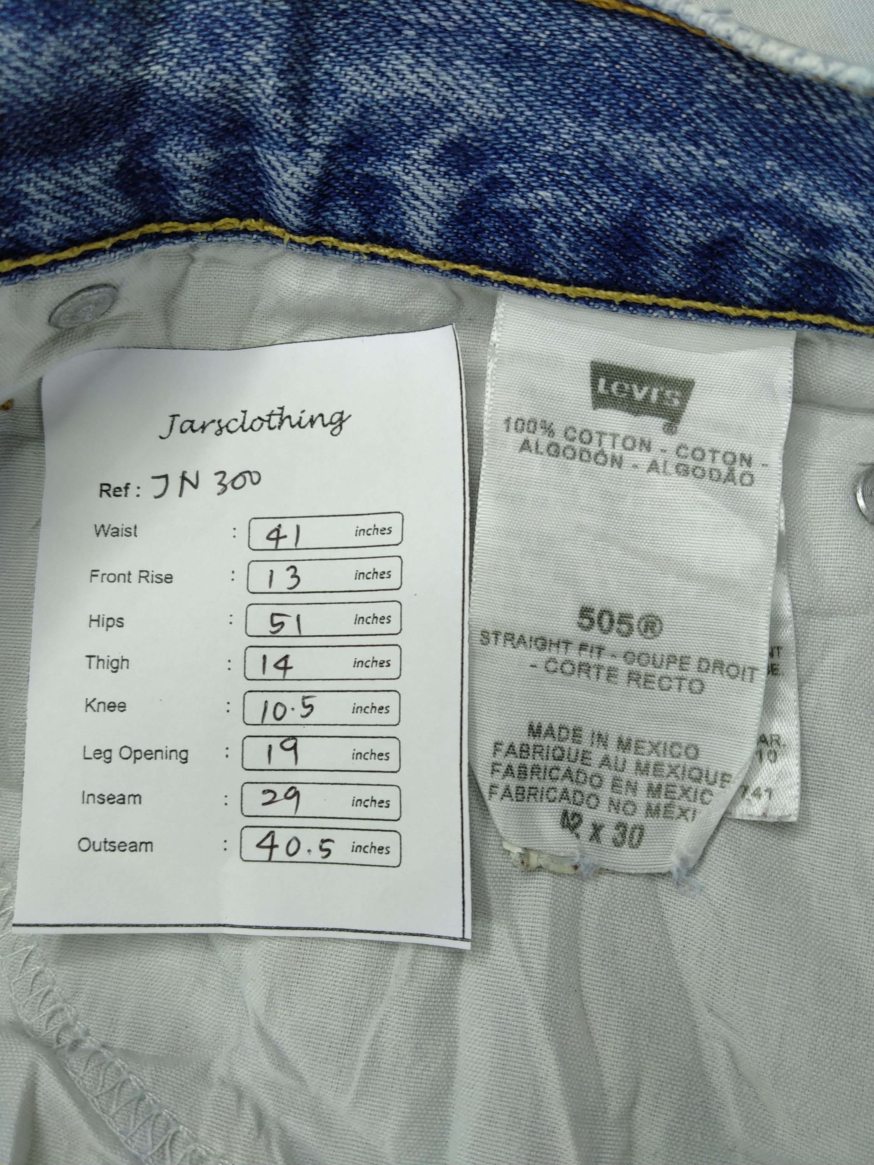 Levi's Vintage Levi's 505 Straight Fit 41 x 29 Denim -JN300 Size US 41 - 11 Thumbnail