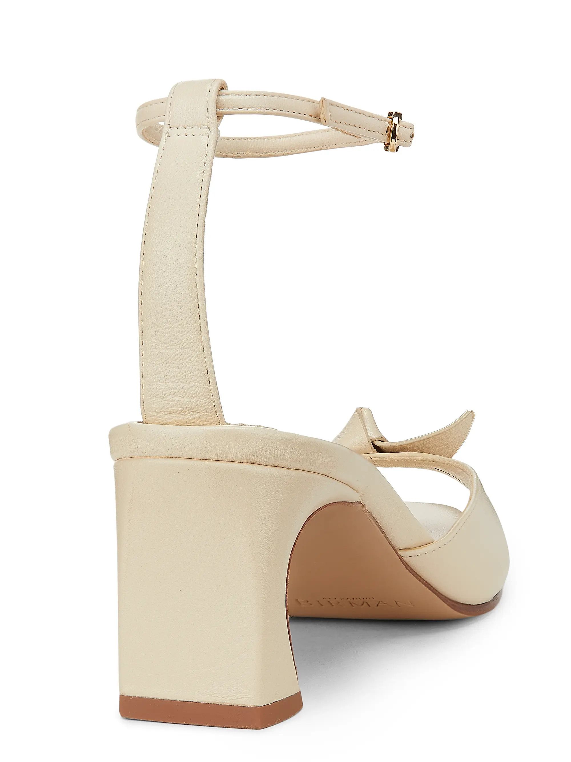 Alexandre Birman os11x0126 Clarita 60mm Leather Sandals in Beige Size US 8 / IT 38 - 6 Thumbnail