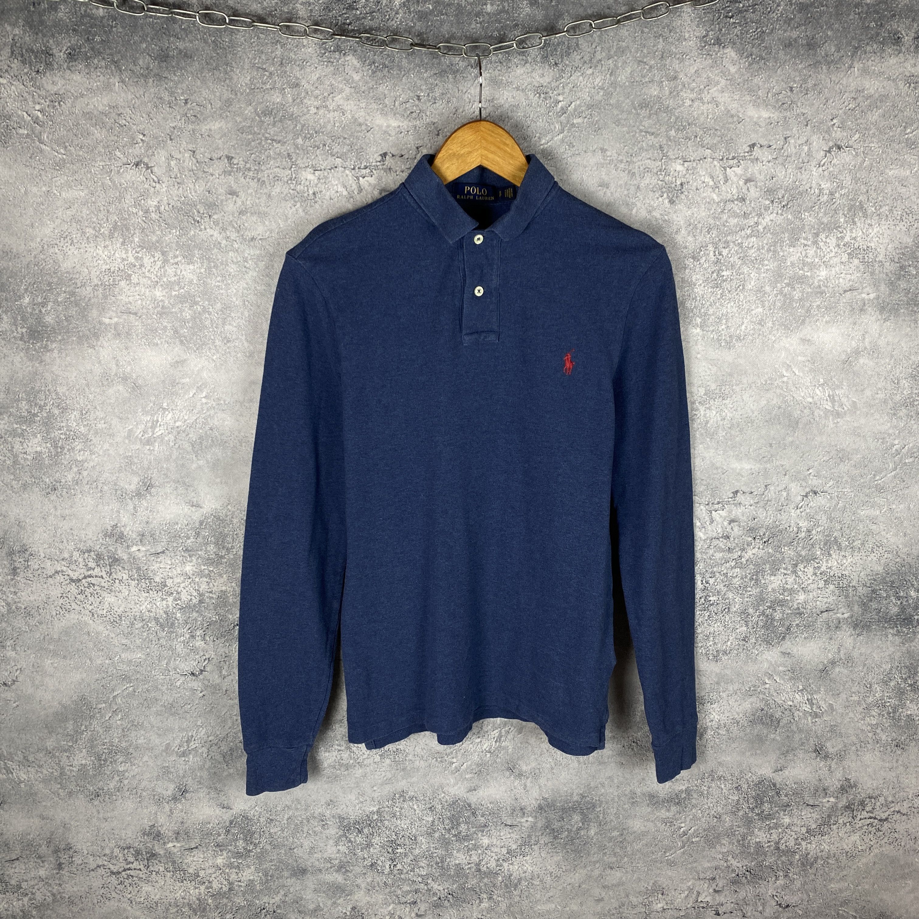 Polo Ralph Lauren Polo Ralph Lauren Polo Longsleeve Men's Size S Blue Size US S / EU 44-46 / 1 - 1 Thumbnail