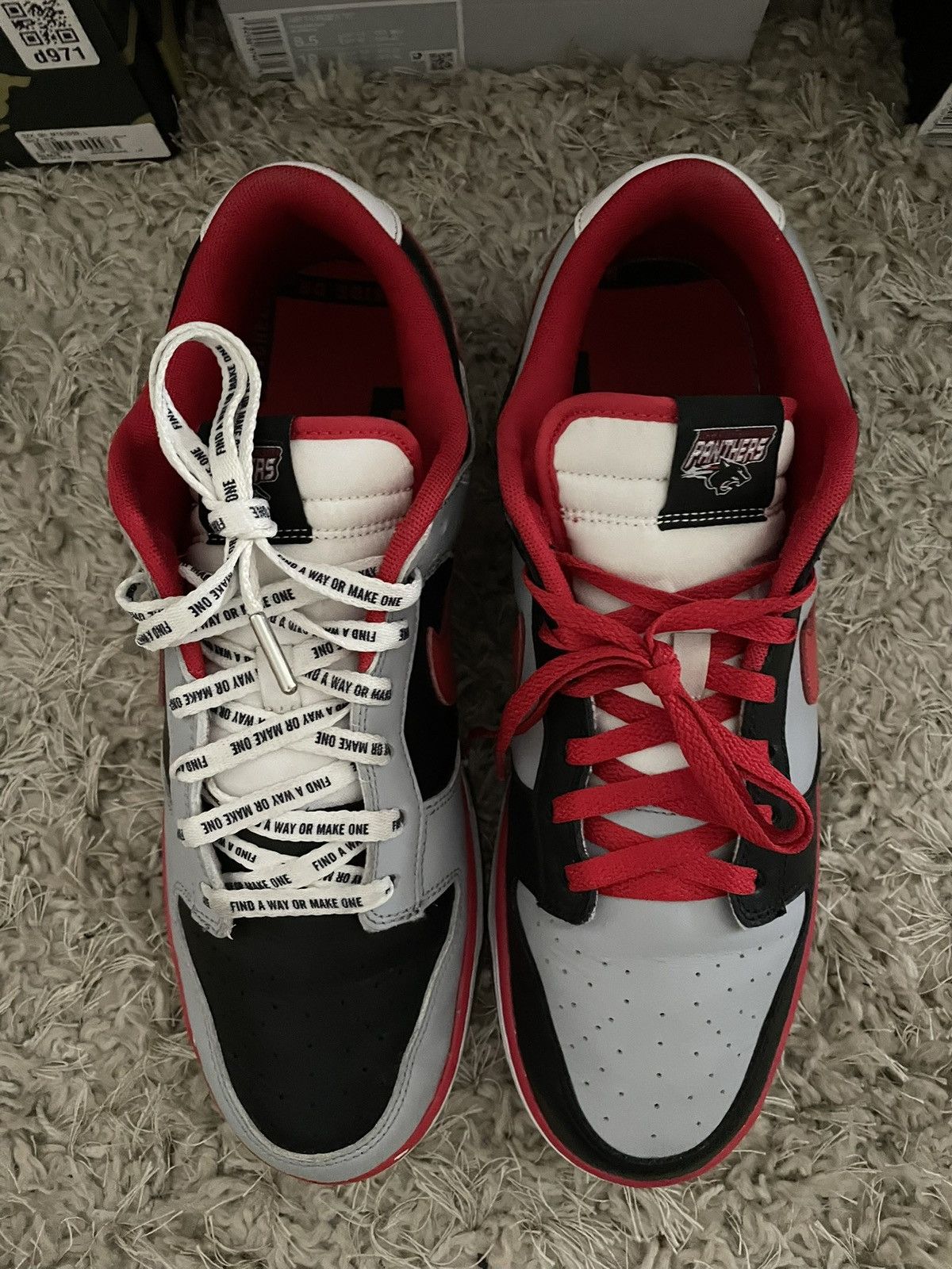 Nike Nike Dunk Low x Clark Atlanta University Panthers Size US 12.5 / EU 45-46 - 5 Thumbnail