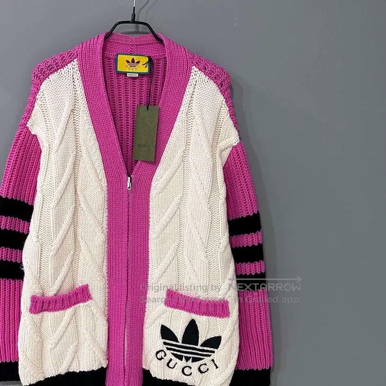 Gucci Gucci Clover logo knitted cardigan coat Size S / US 4 / IT 40 - 2 Thumbnail