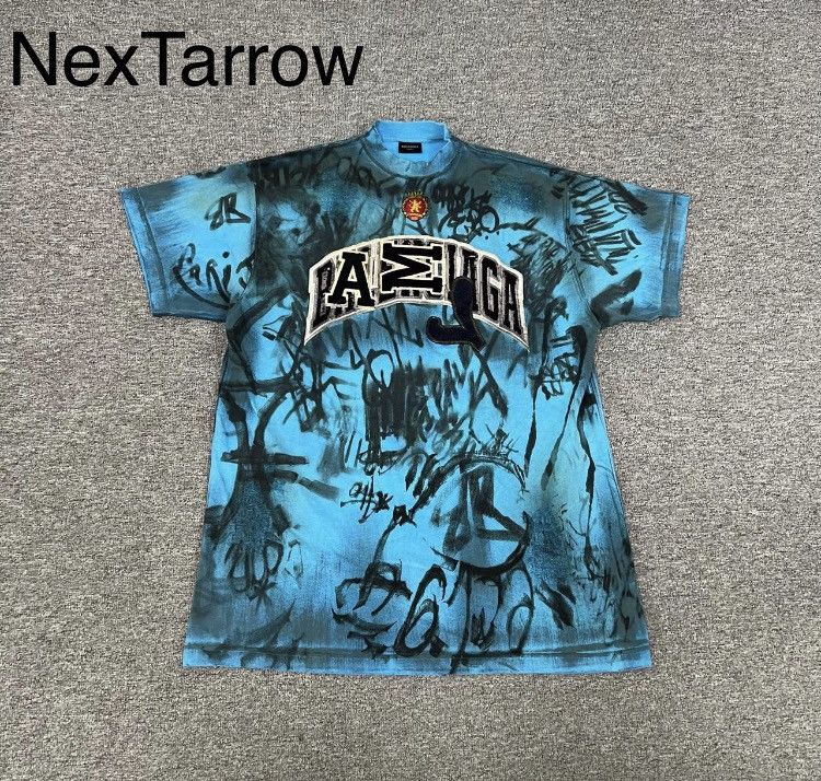 Balenciaga Balenciaga Manchester United graffiti short sleeved T-- Size US L / EU 52-54 / 3 - 1 Thumbnail
