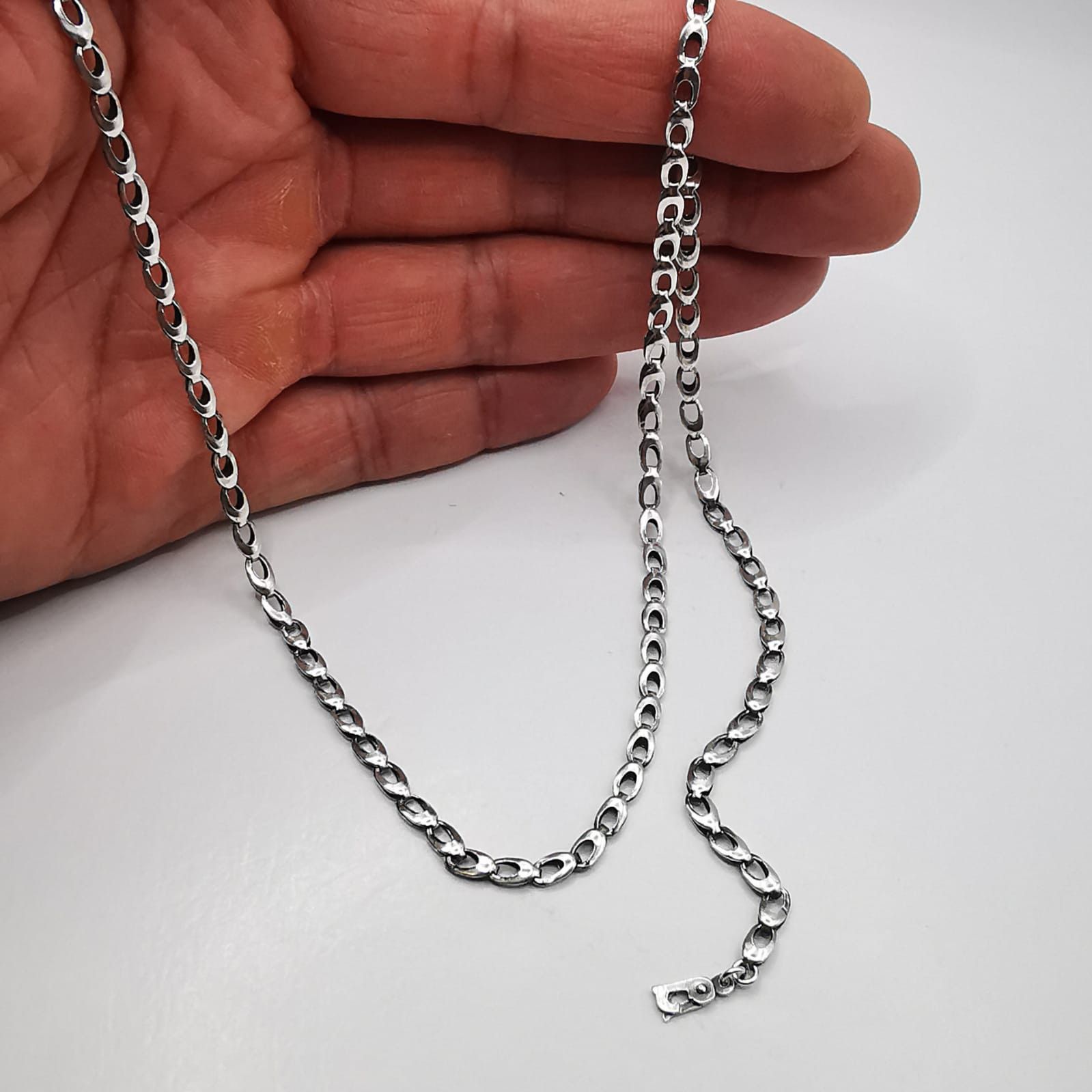 Sterling Silver Vintage Jewelry Chain,925 Sterling Silver,Signed 7,45g Size ONE SIZE - 3 Thumbnail