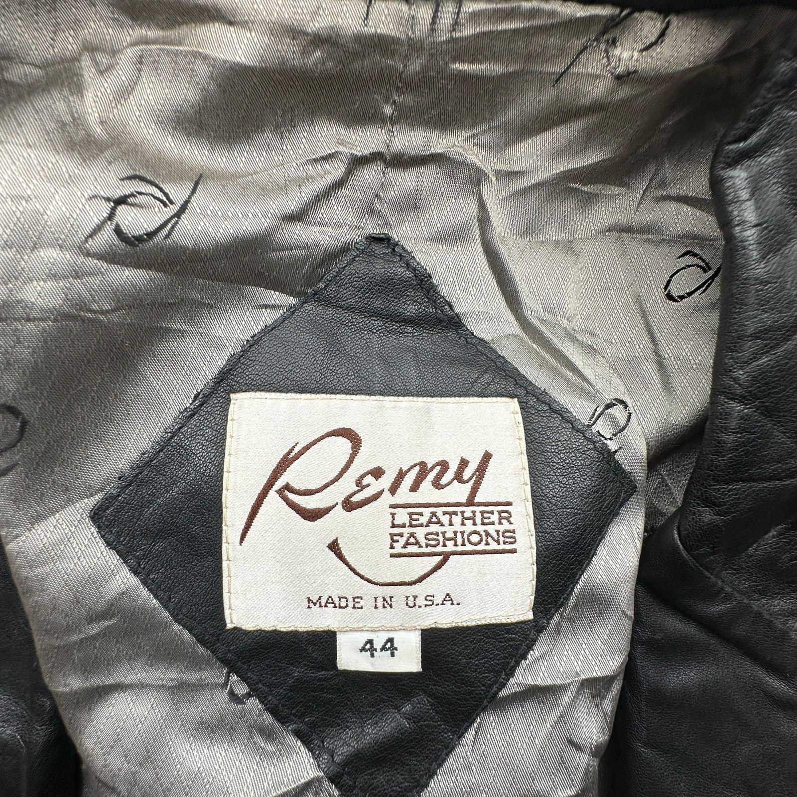 Remy Vintage Remy Leather Blazer Sport Coat Mens 44 Large Size US L / EU 52-54 / 3 - 3 Thumbnail